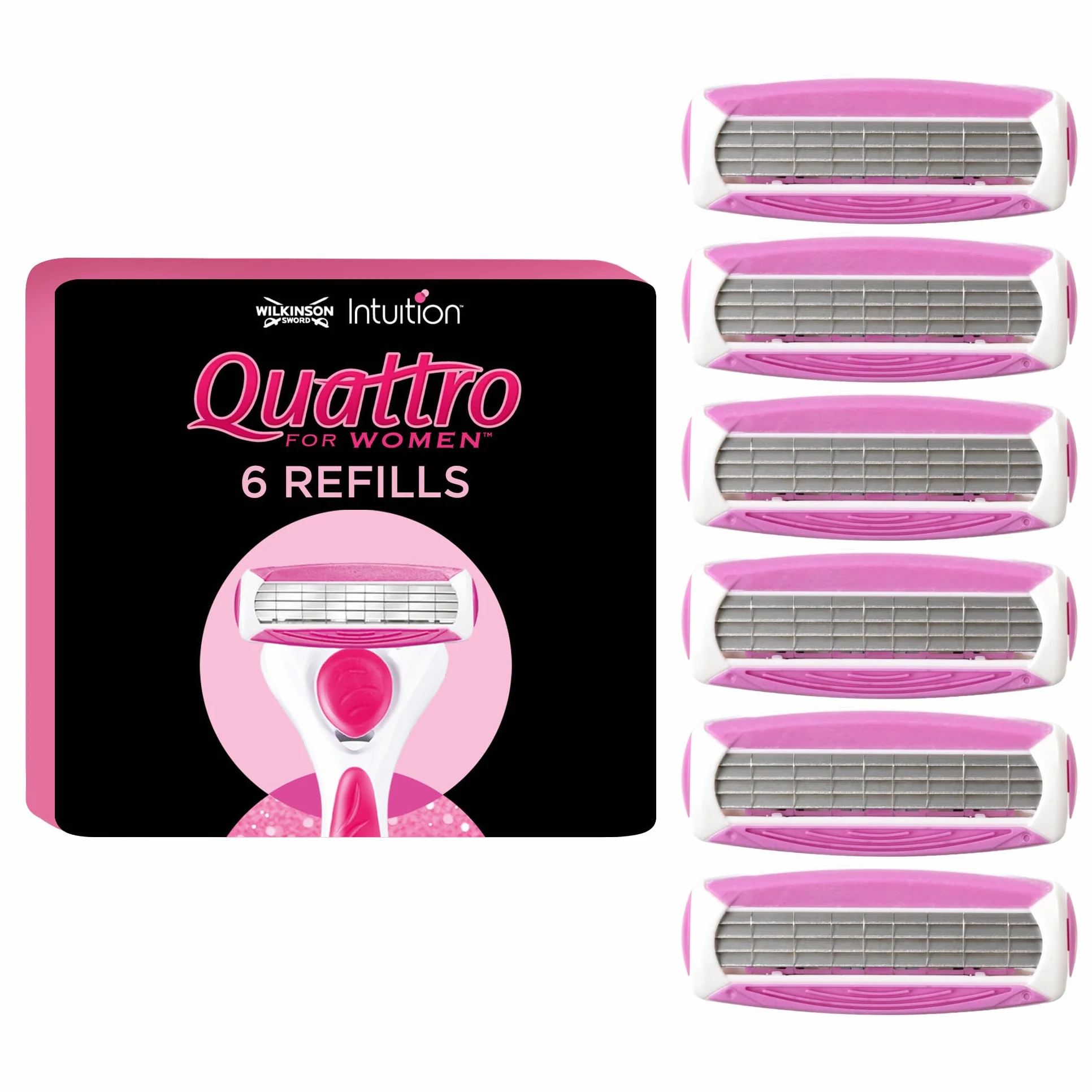 Wilkinson Quattro For Women Ostrza do Maszynki, 6 Sztuk
