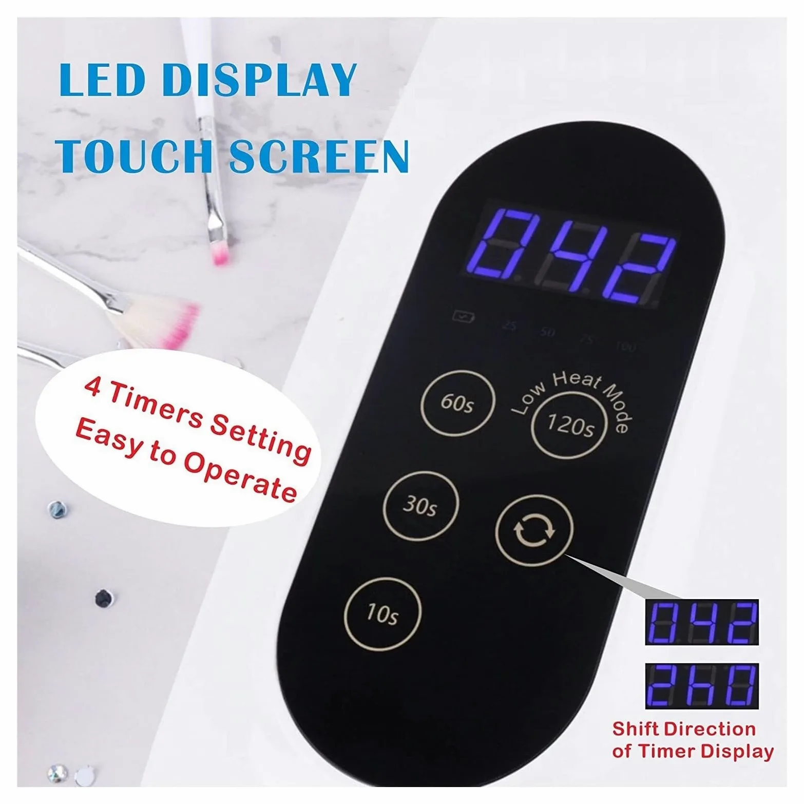 Lampa UV do paznokci, Lampa LED UV do paznokci bezprzewodowa lampa Led do paznokci UV 72W akumulator 15600mAH profesjonalna suszarka do paznokci żelowych lakier do paznokci lampa Curling do domu i sal
