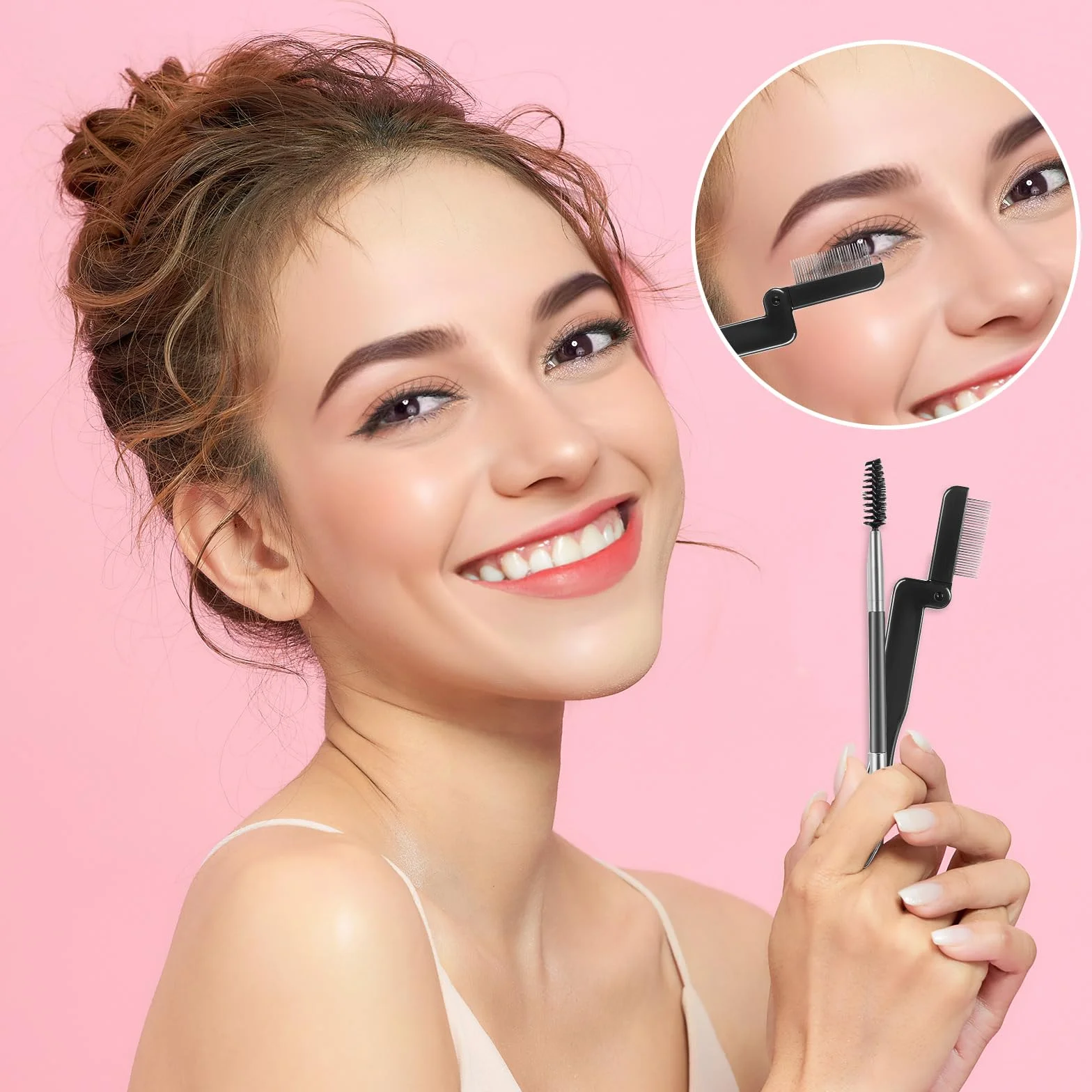 4 sztuki pędzli do rzęs, grzebień do brwi, profesjonalna szczotka do rzęs, zestaw do maskary, narzędzie do oddzielania rzęs, szczotka do brwi, do brwi