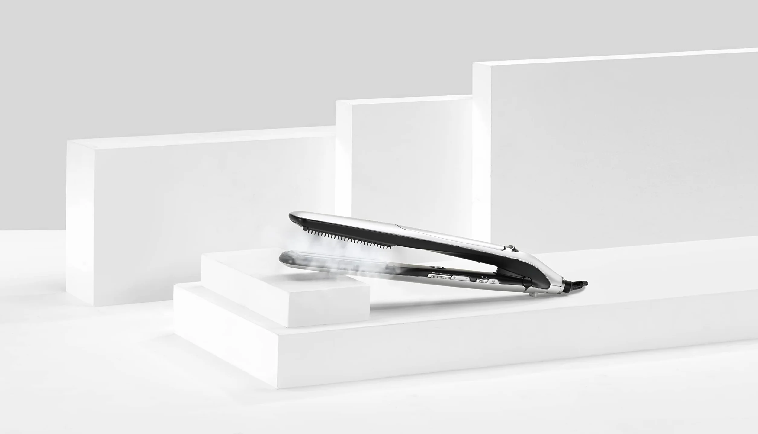 Prostownica parowa BaByliss Steam Lustre, dla większej gładkości i połysku