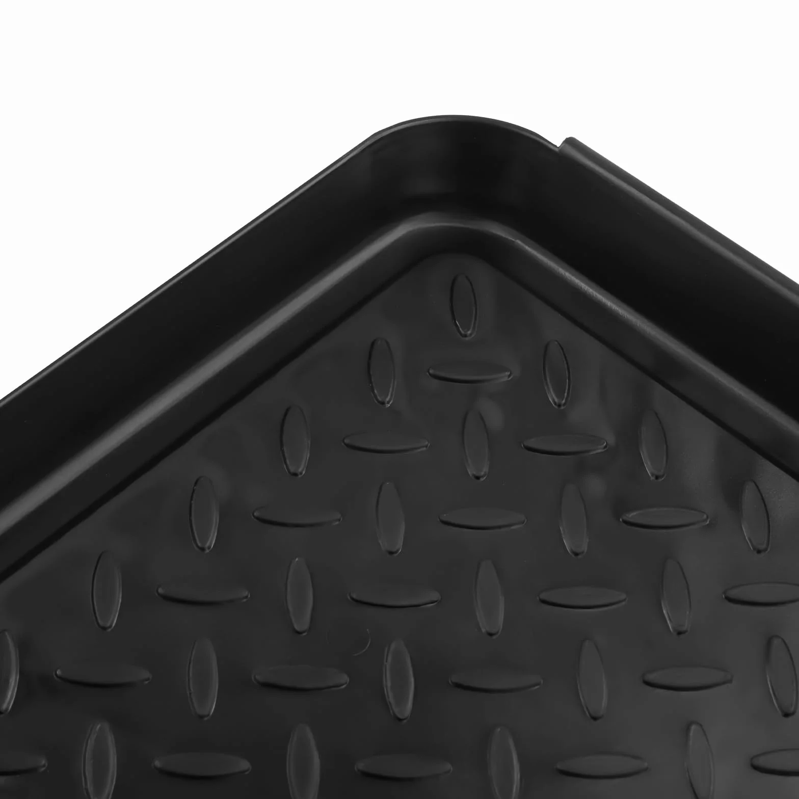 Plastikowa taca na buty 6 sztuk 35x27,5x3 cm czarna
