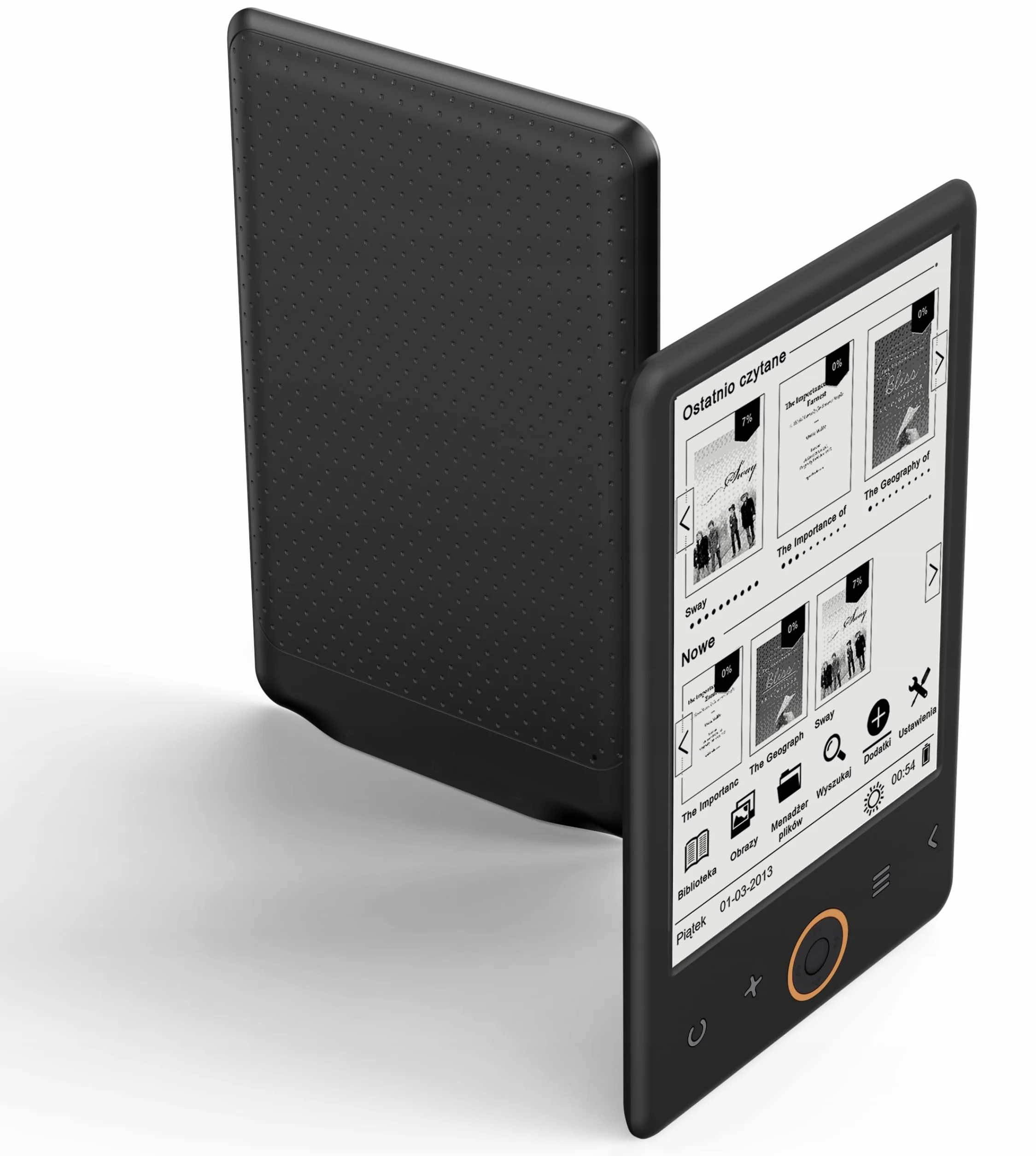 Czytnik e-book Bemi Cognita 2024: Ekran 6" E-Ink Carta, 8GB, microSD do 32GB, Obsługa PDF Reflow, Lekki i Poręczny - Bez Podświetlenia