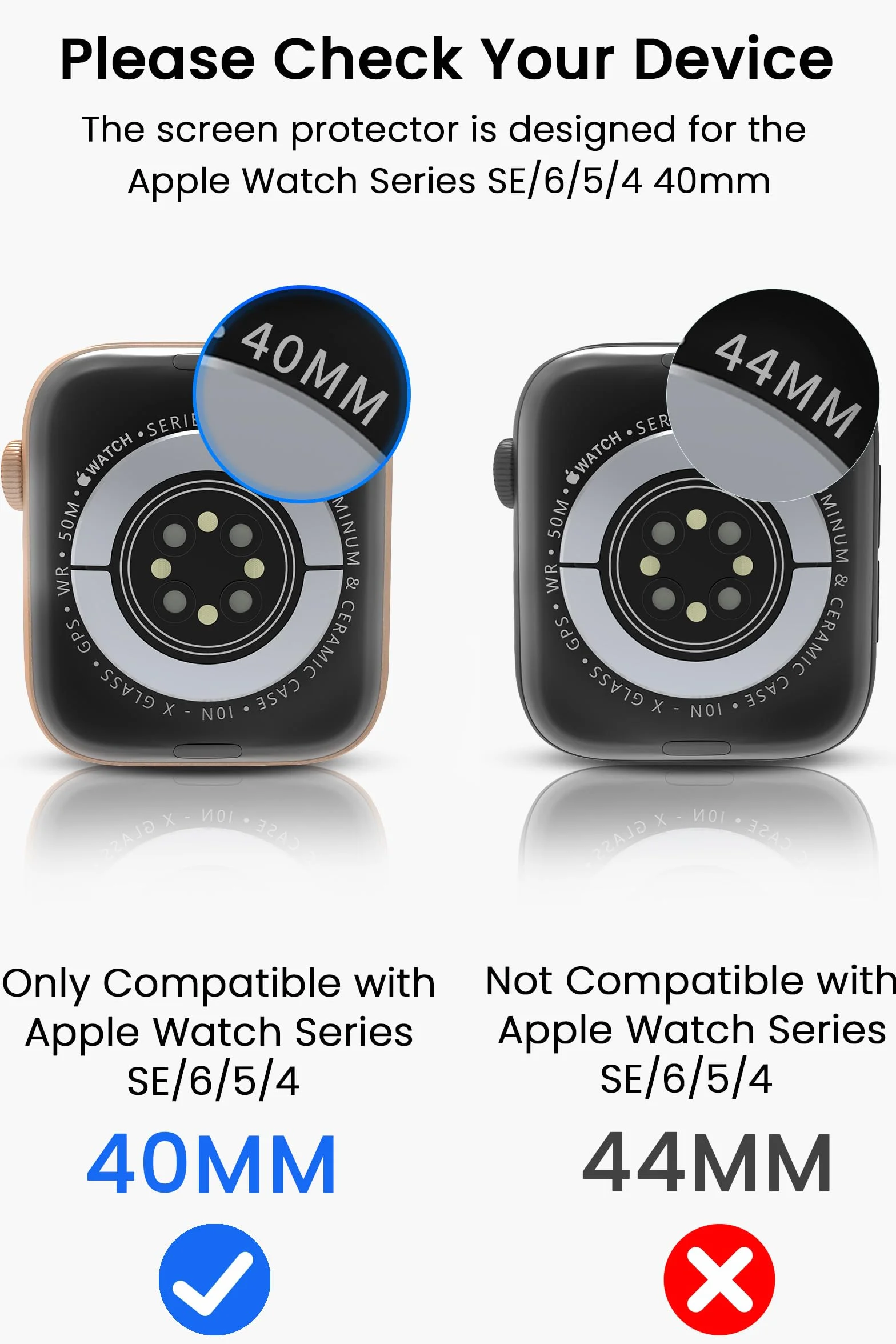Folia elastyczna TPU dla Apple Watch Folia ochronna wyświetlacza 40mm Kompatybilna z Apple Watch Series 6/5/4/SE Smartwatch Ultra-Thin HD Folia ochronna wyświetlacza dla iWatch