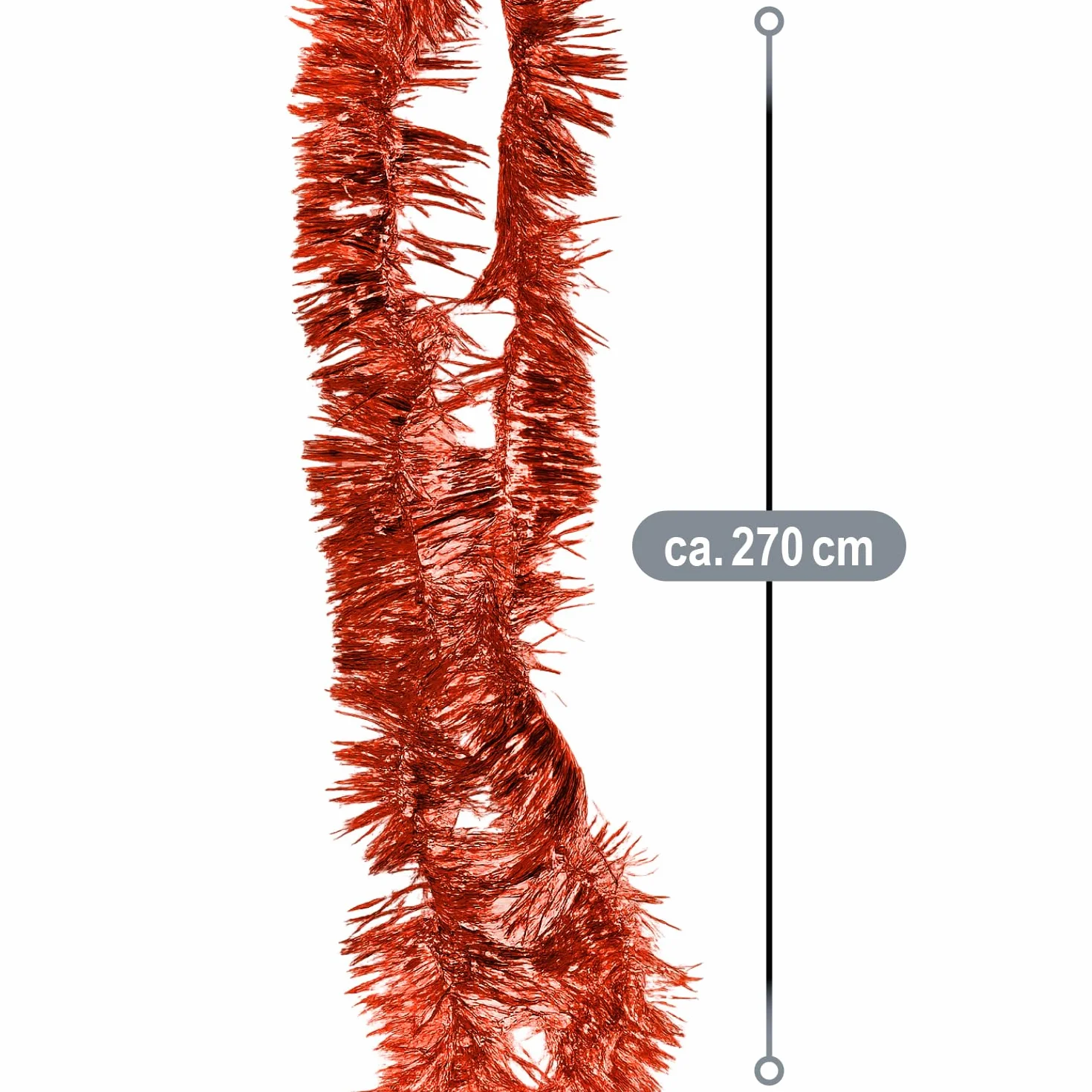 COM-FOUR Girlanda świąteczna 810 cm 3 x 270 cm Dekoracja na choinkę