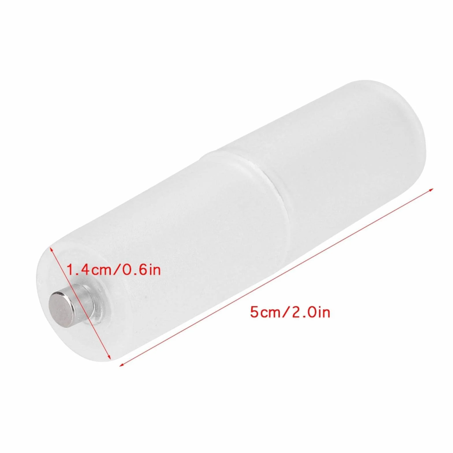 Adapter Konwertera Baterii, 10 Sztuk Adaptera Baterii AAA na AA, Adapter Konwertera Baterii AAA na AA, Uchwyt Baterii na Baterię (Przezroczysty)