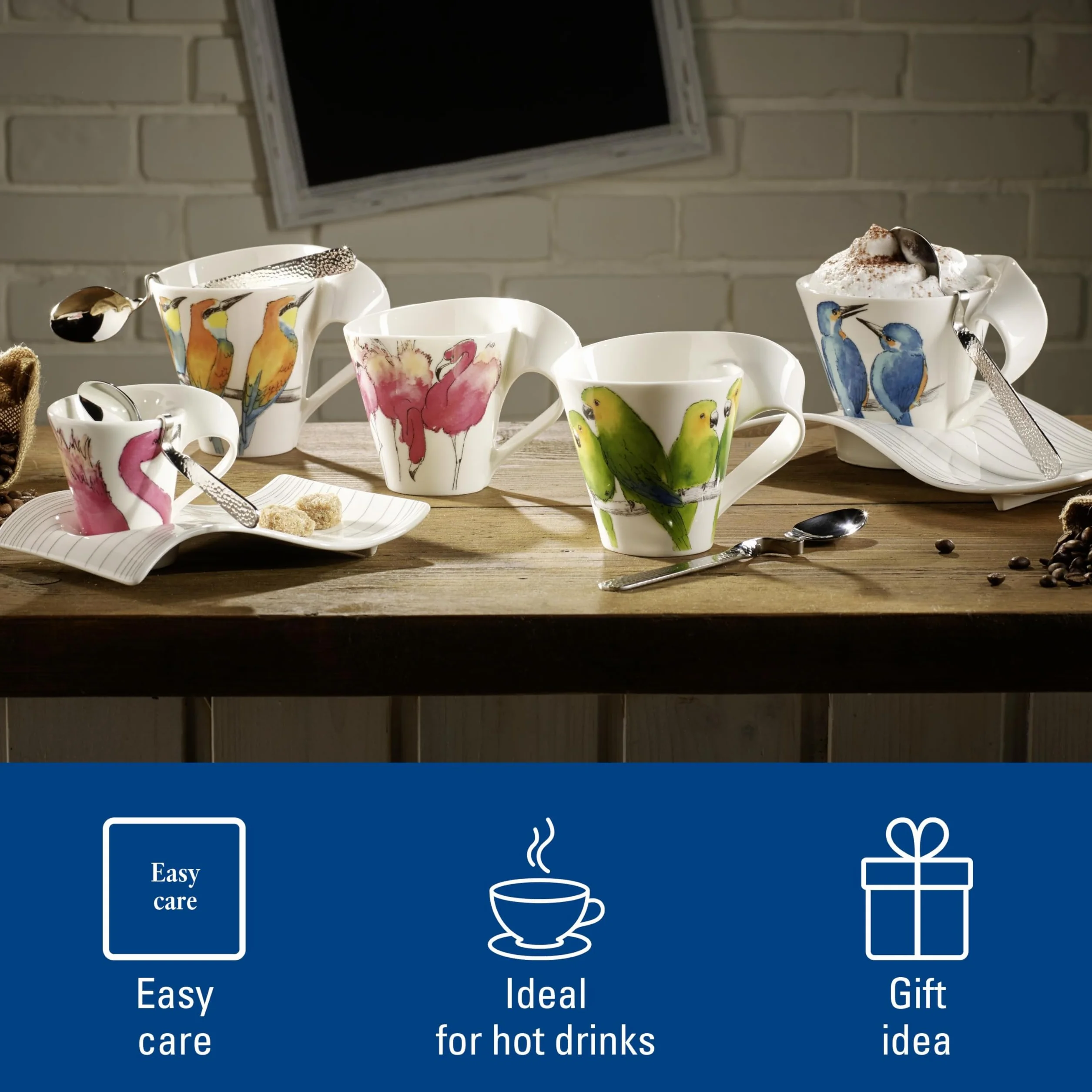 Villeroy & Boch New Wave Coffee Animals Of The World Kubek Porcelana 350 ml