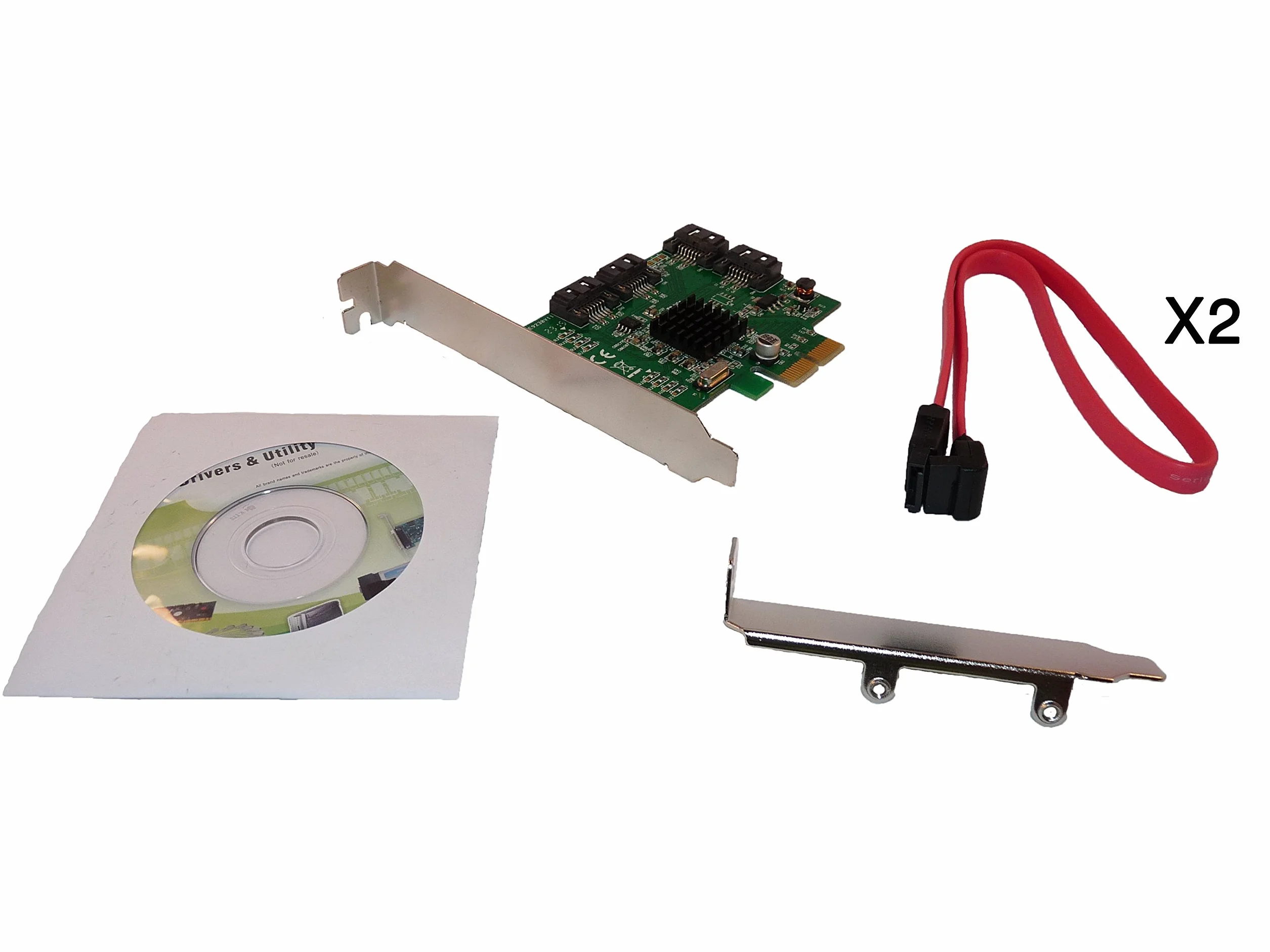PCI Express kontroler karta PCI-E) 4 porty SATA 3 (III) Marvella Chipset 88SE9230 RAID 0, RAID 1 i RAID 10 - od ComPUTER DISTRICT.