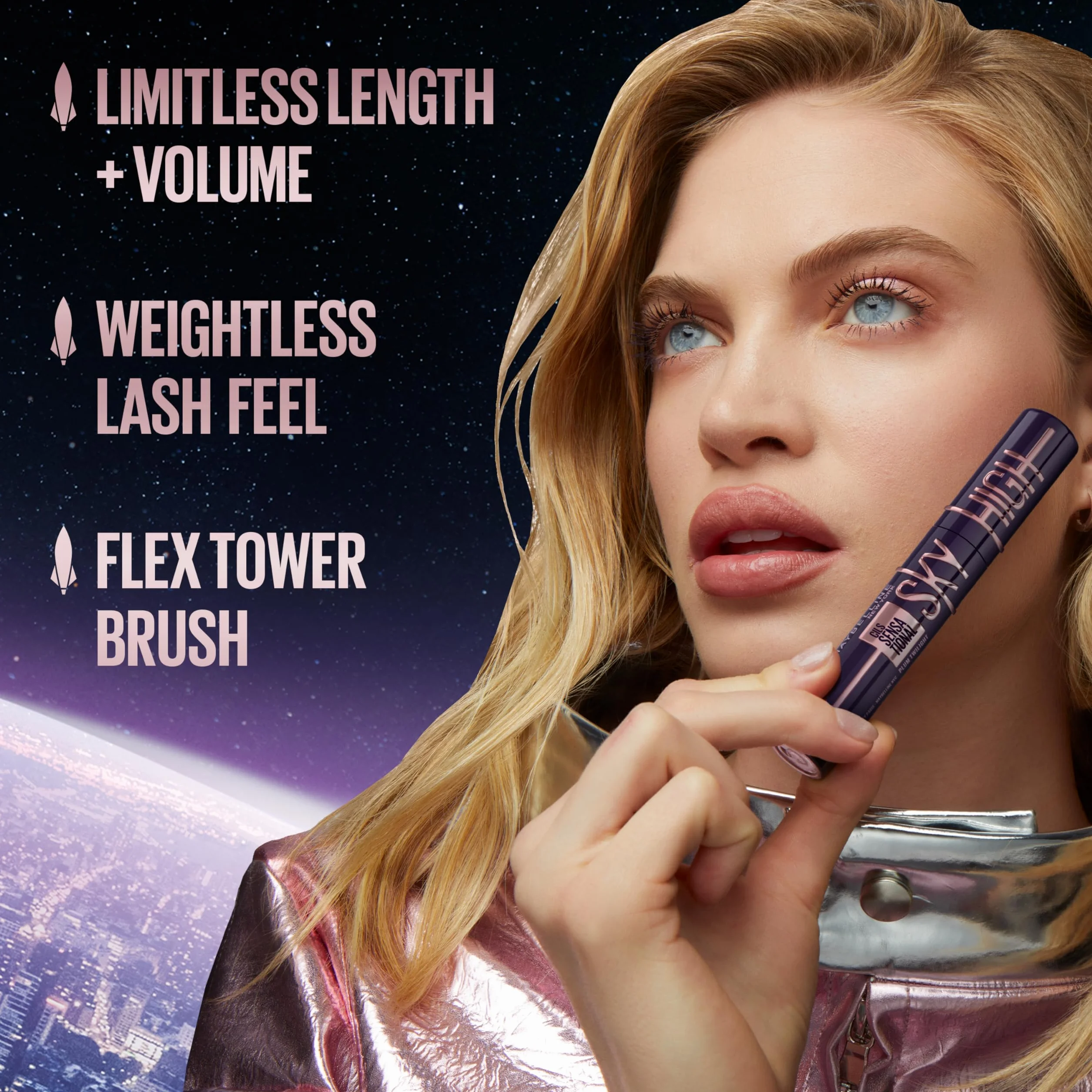 Maybelline New York Lash Sensational Sky High Burgundy Haze; Tusz do rzęs; 7,2ml