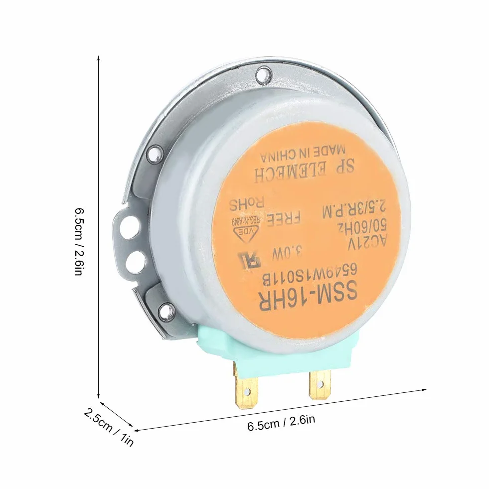 Silnik Gramofonu AC 21 V 3 W Aluminium Miedź do Kuchenek Mikrofalowych