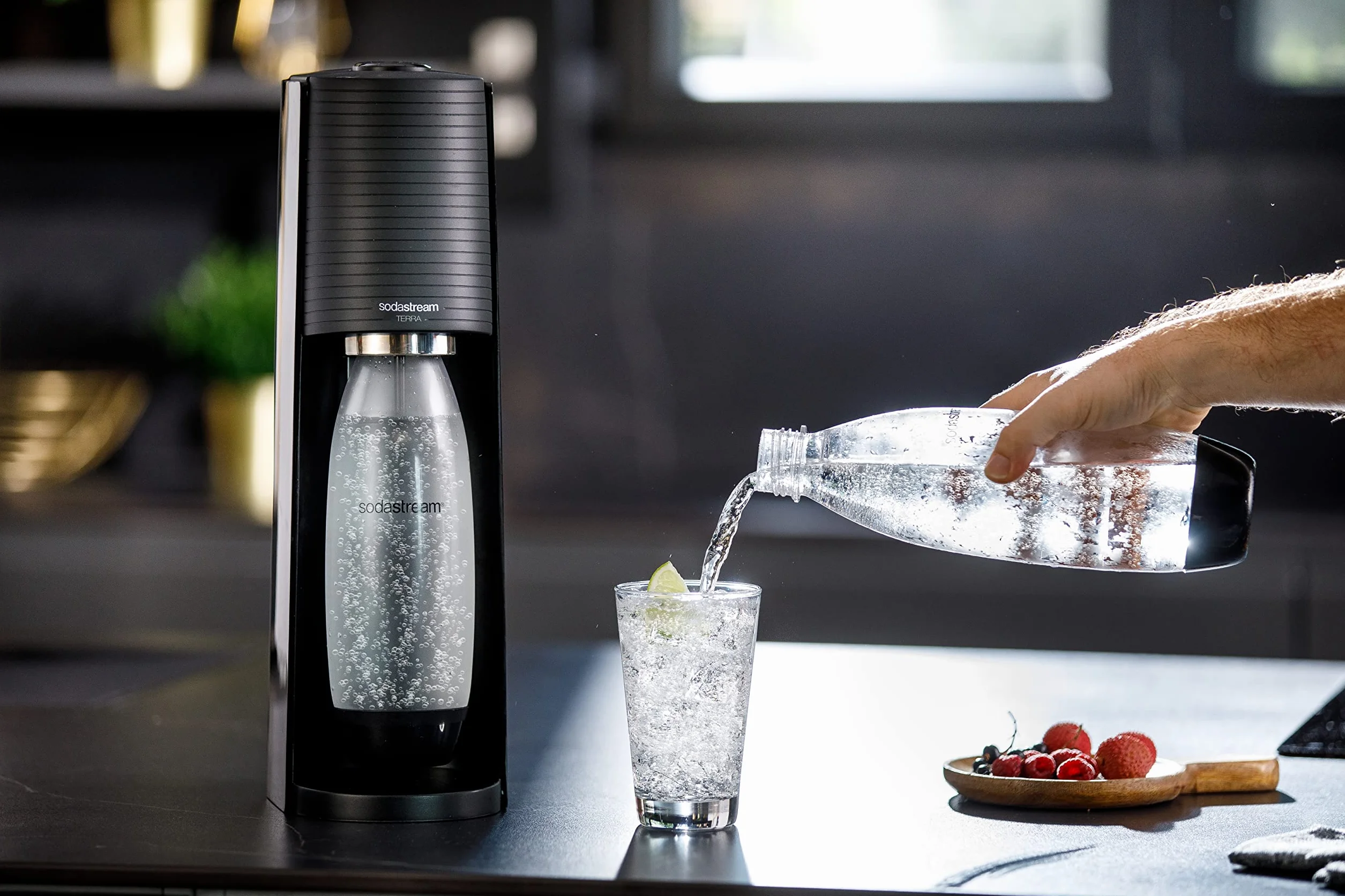 Sodastream Terra Value Saturator, Czarny, 1 l