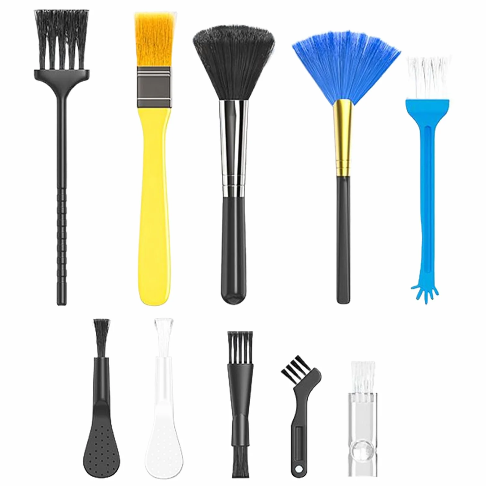Keyboard Cleaning Kit, Computer Cleaner Brush Set, Portable Multi-Purpose Dust Remover, Detailing Cleaning Tool for Console, Mousepad, Phone, Tablet, Travel, Home, Work Desk