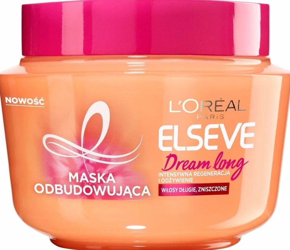 L'Oréal Paris Elseve Dream Long maska odbudowująca do włosów długich i zniszczonych, intensywne odżywia i regeneruje, 300 ml