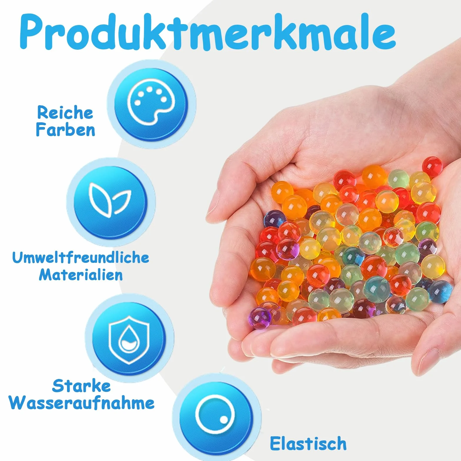 Kolorowe koraliki żelowe 60 000 szt. DIY nietoksyczne do wazonu dekoracji