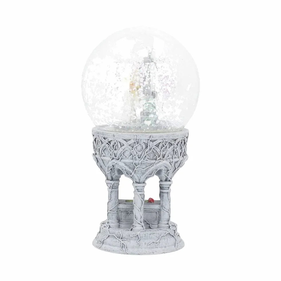 Nemesis Now Love Remains Snowglobe Anne Stokes 18,5 cm żywica szkło woda kość słoniowa