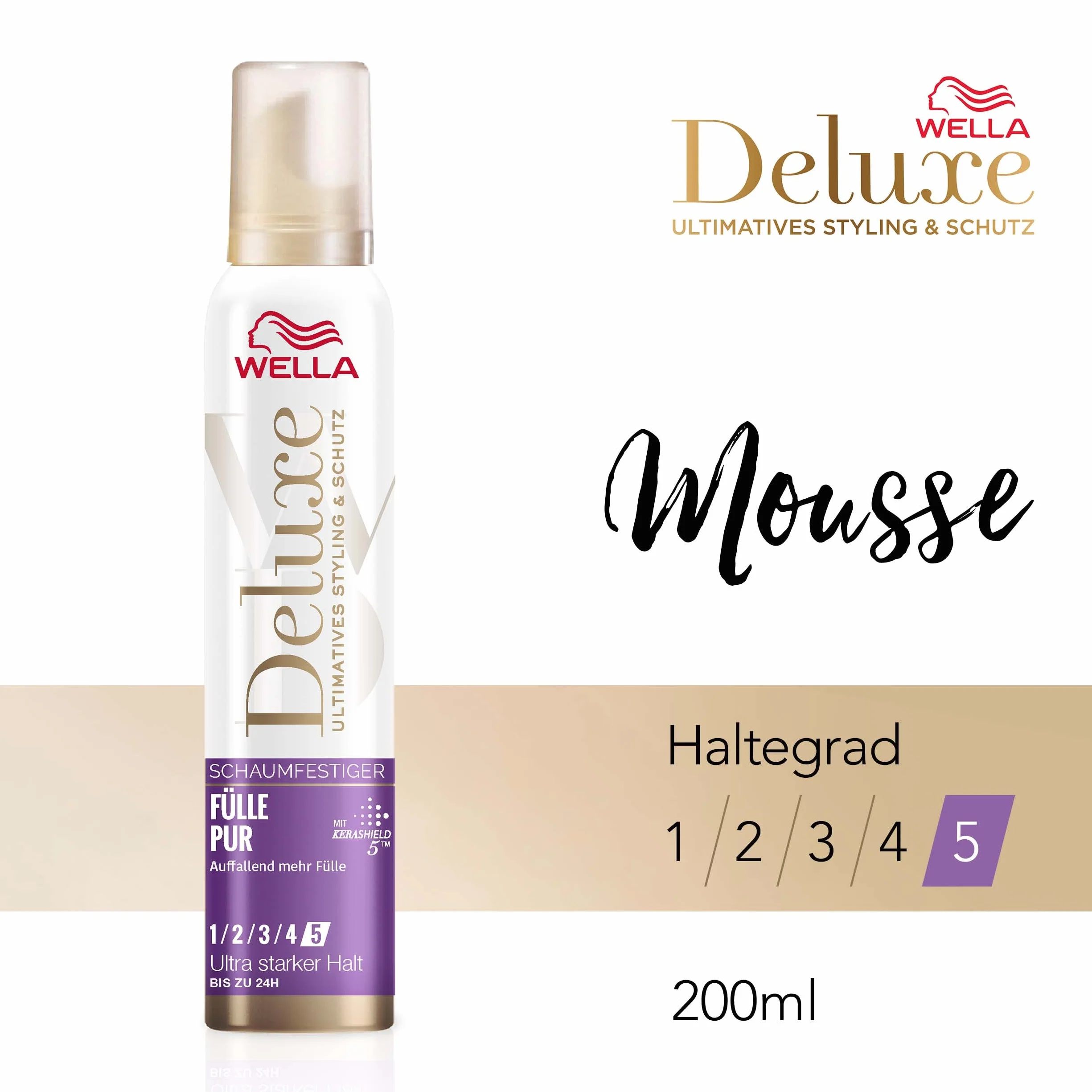 WELLA Deluxe czysta pianka wzmacniająca, 200 ml