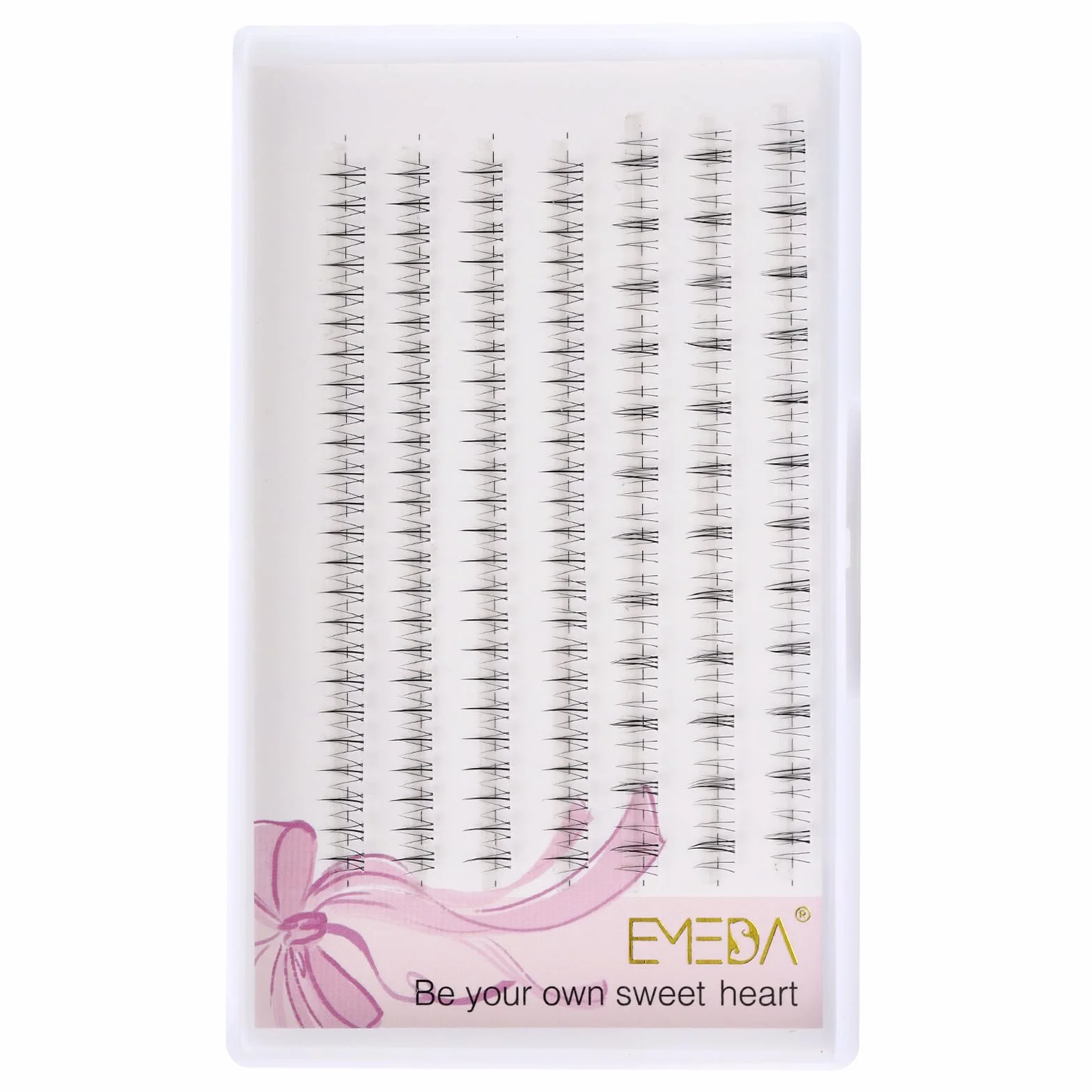 EMEDA DIY przedłużanie rzęs mix D curl 8mm 10mm 12mm Indywidualne rzęsy klastra z pęsetą Super cienka taśma DIY rzęsy Wielokrotnego użytku Naturalne Fałszywe rzęsy klastry rzęs (D08)