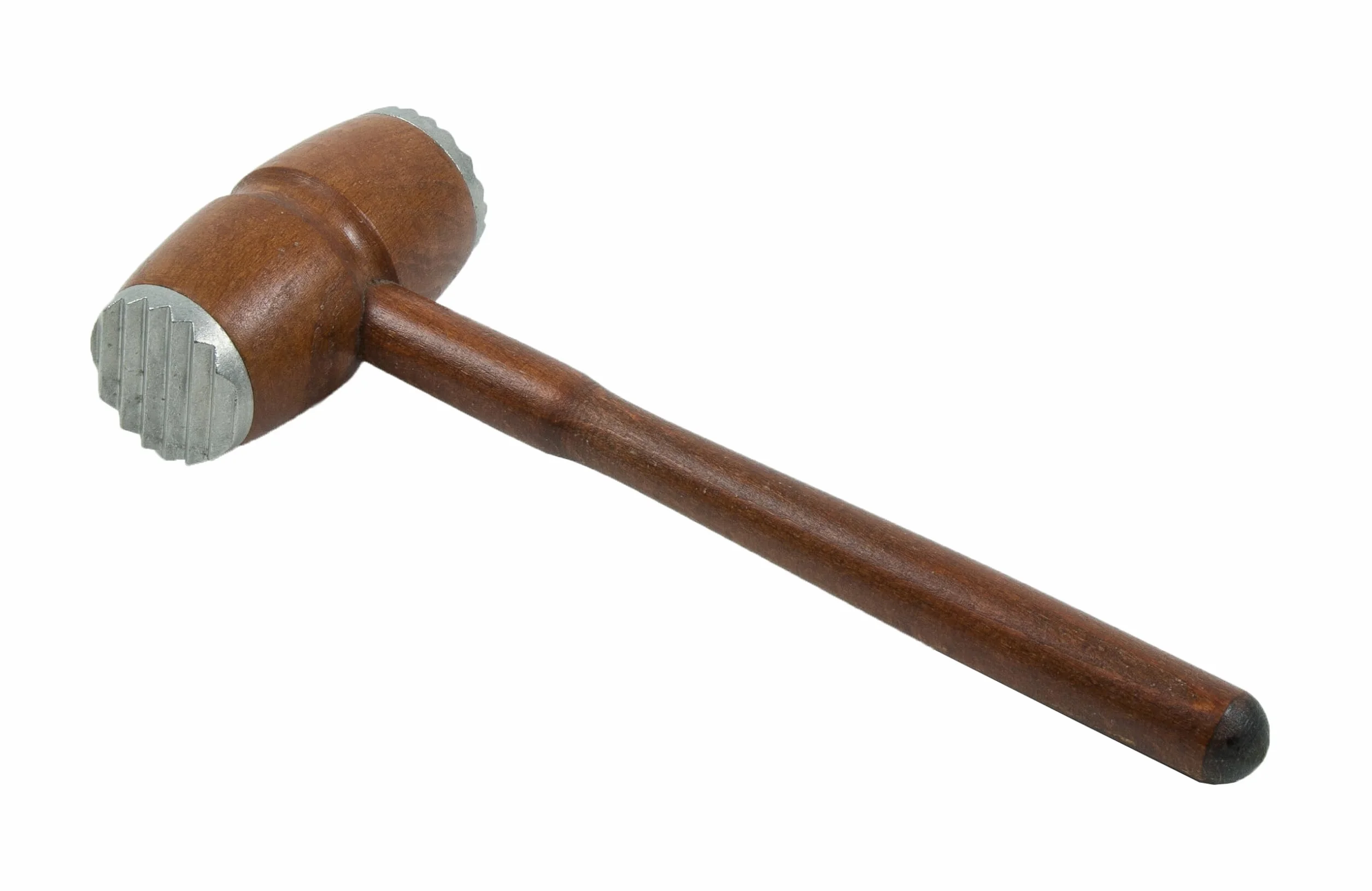 Tłuczek do Mięsa Dwustronny Drewniany 30cm Brązowy