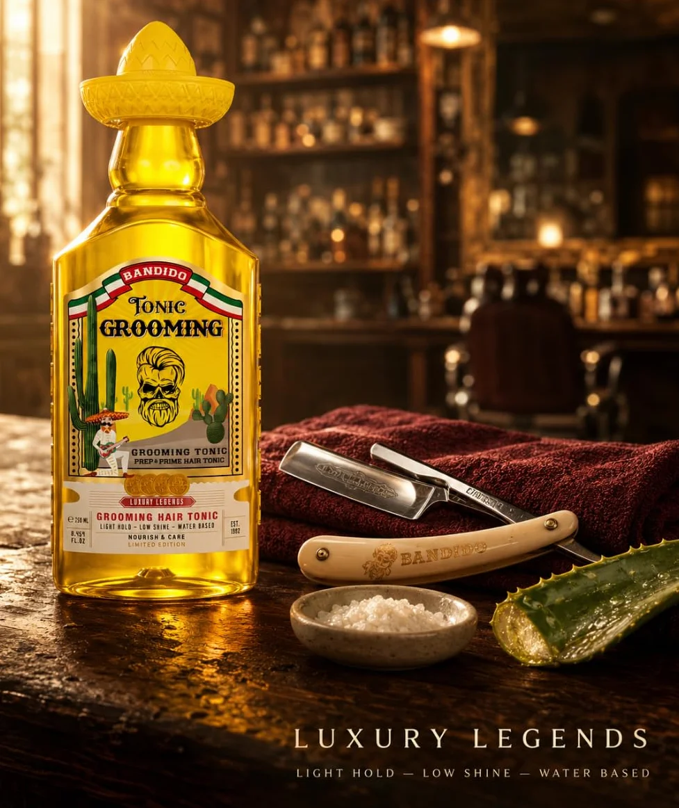 Bandido Grooming Tonic Spray For Men 250 ml – płyn do włosów dla mężczyzn – przeciwłupieżowy tonik do włosów – redukcja wypadania włosów – wspomaga wzrost włosów – męski zapach