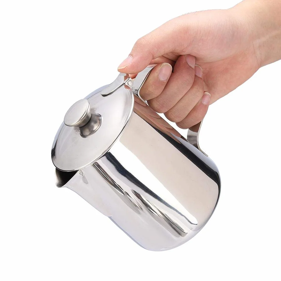 Nikou Kubek do piany ze stali nierdzewnej 1000 ml do kawy latte art