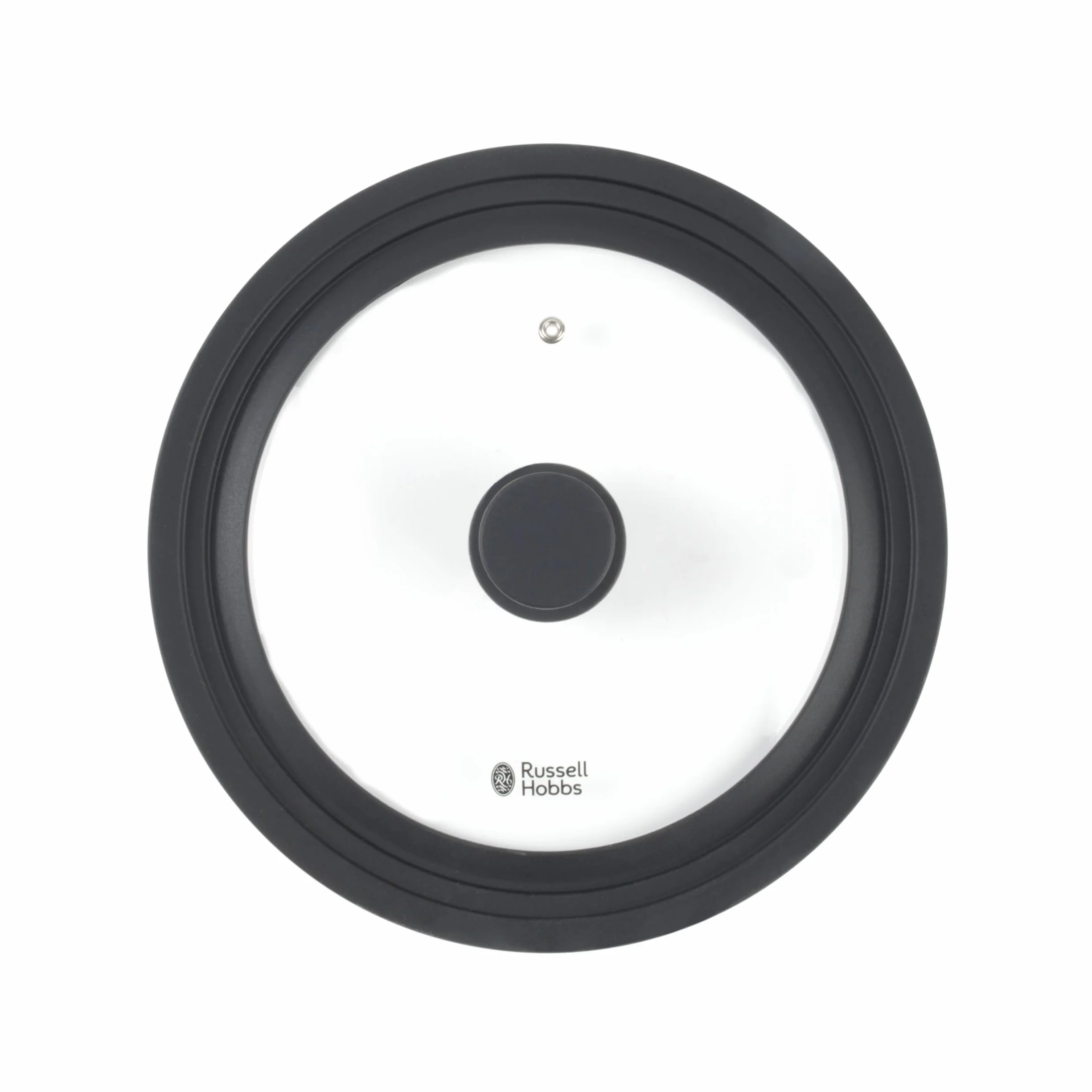 Russell Hobbs Uniwersalna Szklana Pokrywka do Garnków 20-24 cm, Silikonowa Obręcz, Otwór na Parę