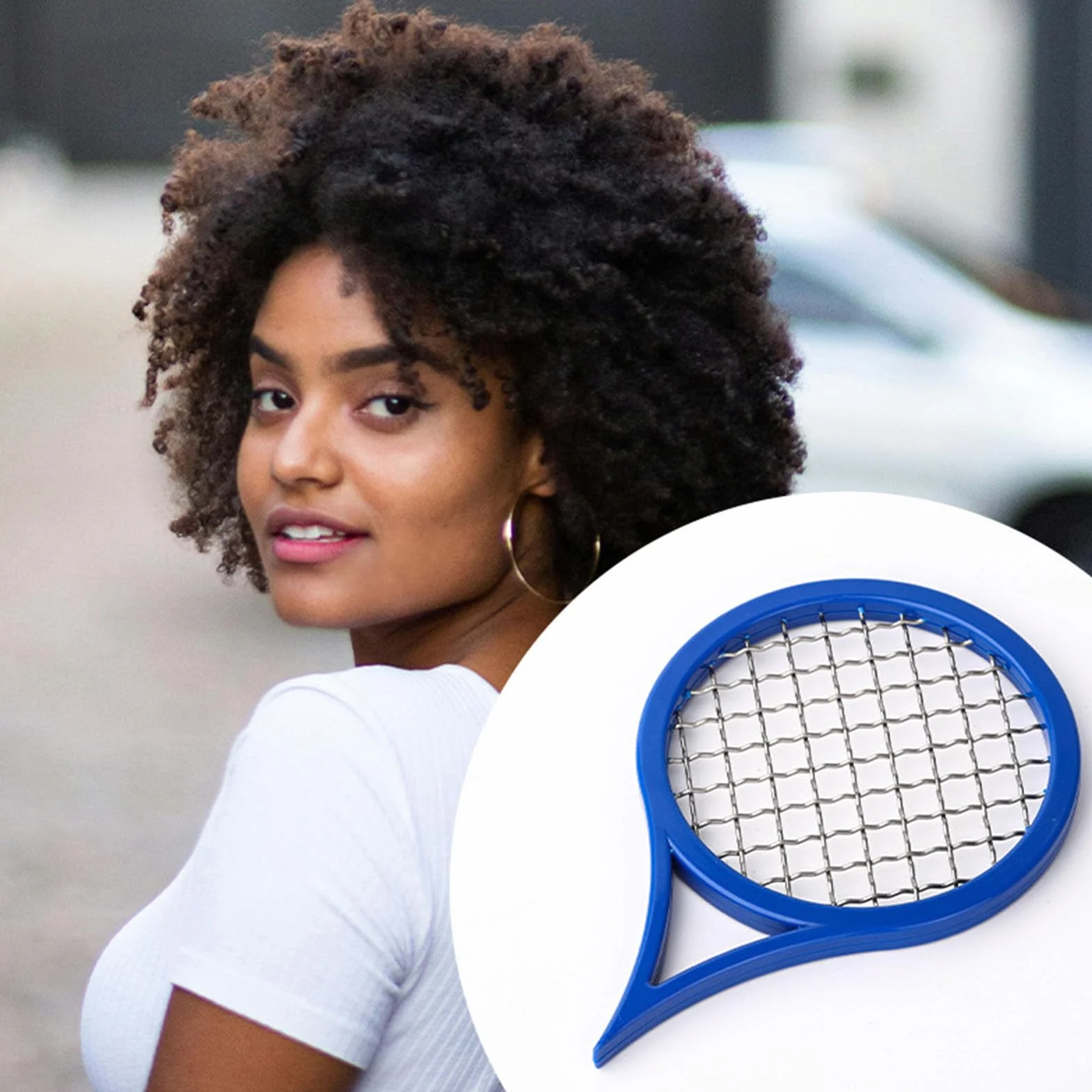 2 szt. Grzebienie Skrętne, grzebień Afro Curl Pędzel Skręcany do Grzebienia Skręcającego Włosy, Narzędzie do Skręcania Włosów w Stylu Rakiety Tenisowej, Kręcona Szczotka do