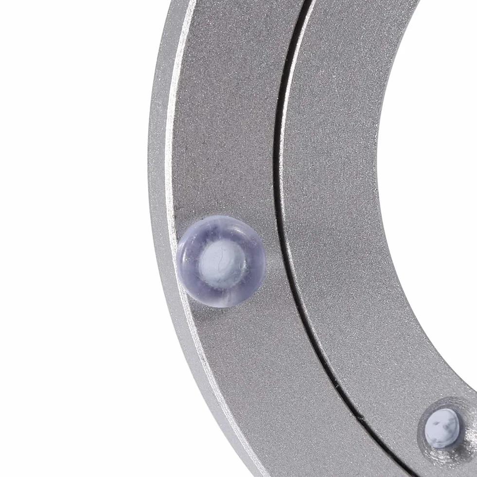 Wytrzymałe łożysko obrotowe ze stopu aluminium Lazy Susan Okrągły stół obrotowy Gładki obrotowy blat (6 cali)