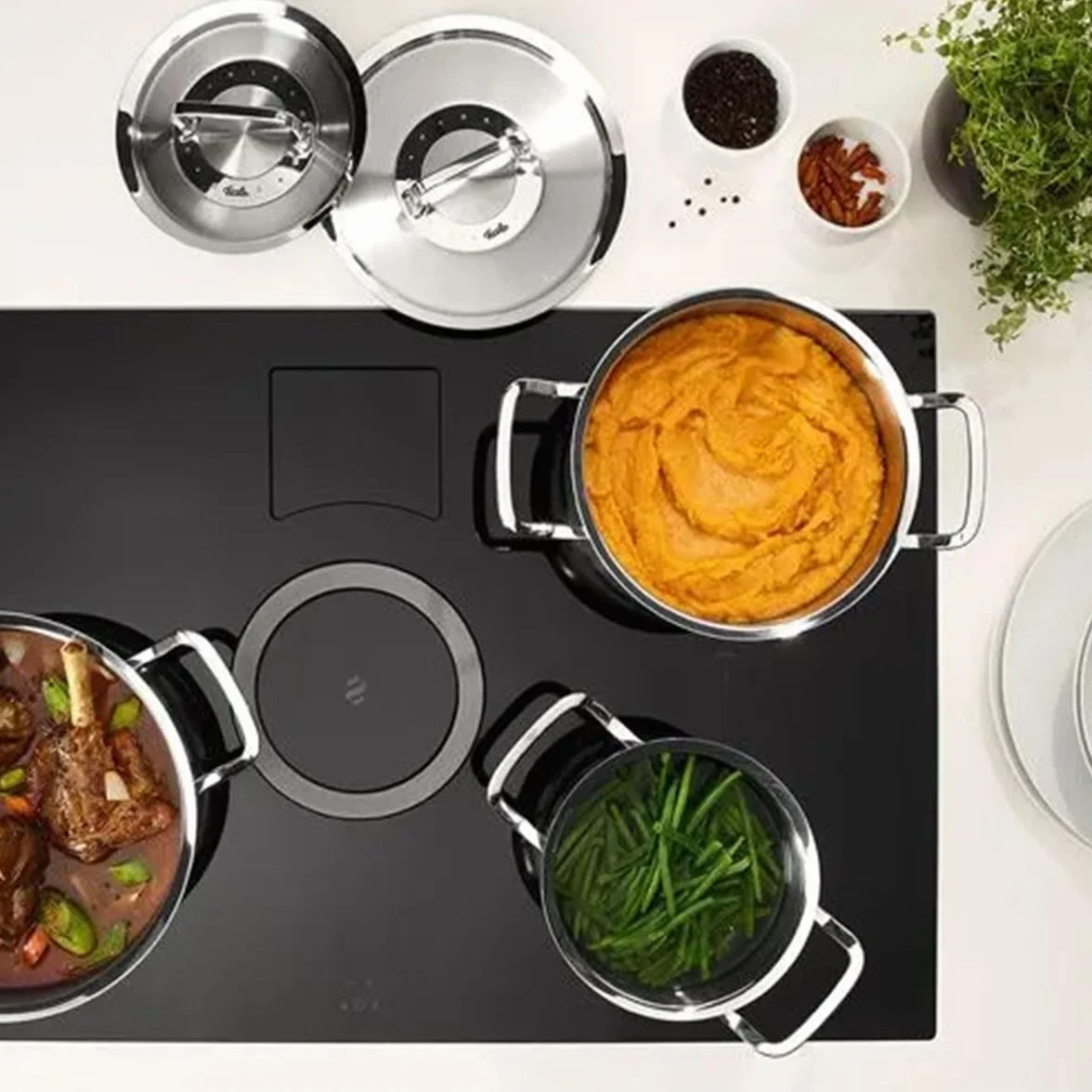 Fissler Original-Profi Zestaw Garnków z Rondlem 18/10 Steel Srebrny 5 sztuk