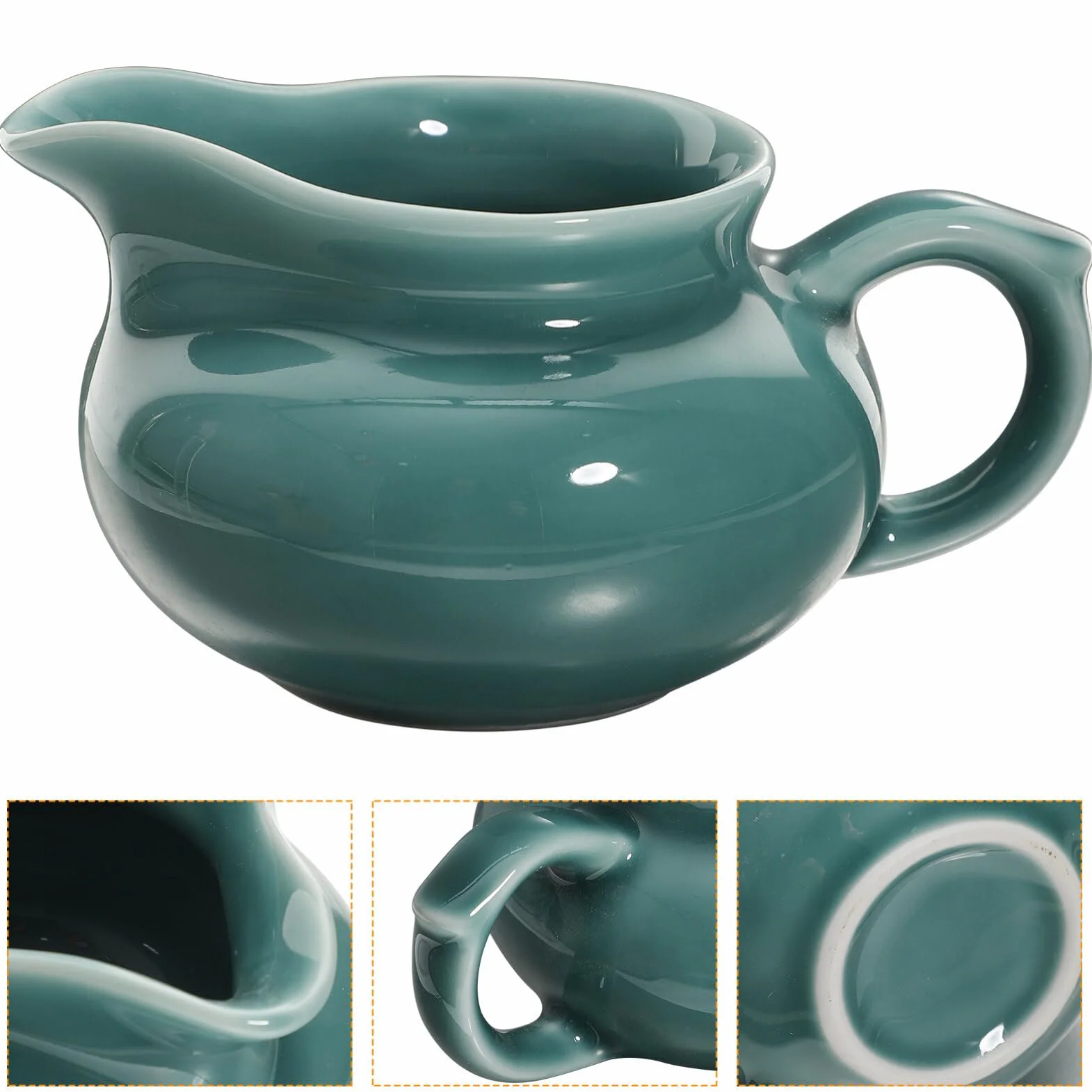 UPKOCH Ceramiczna sosjerka mały dzbanek na sos z porcelany nalewak