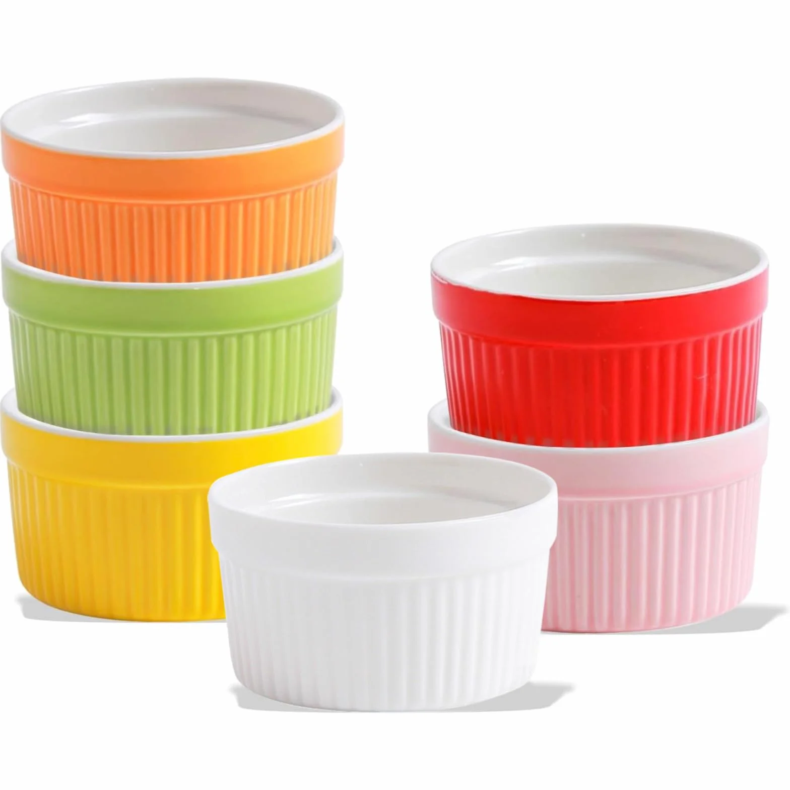 Foremki do sufletów ceramiczne 200 ml do pieczenia Crème Brulée, muffinów i ciast