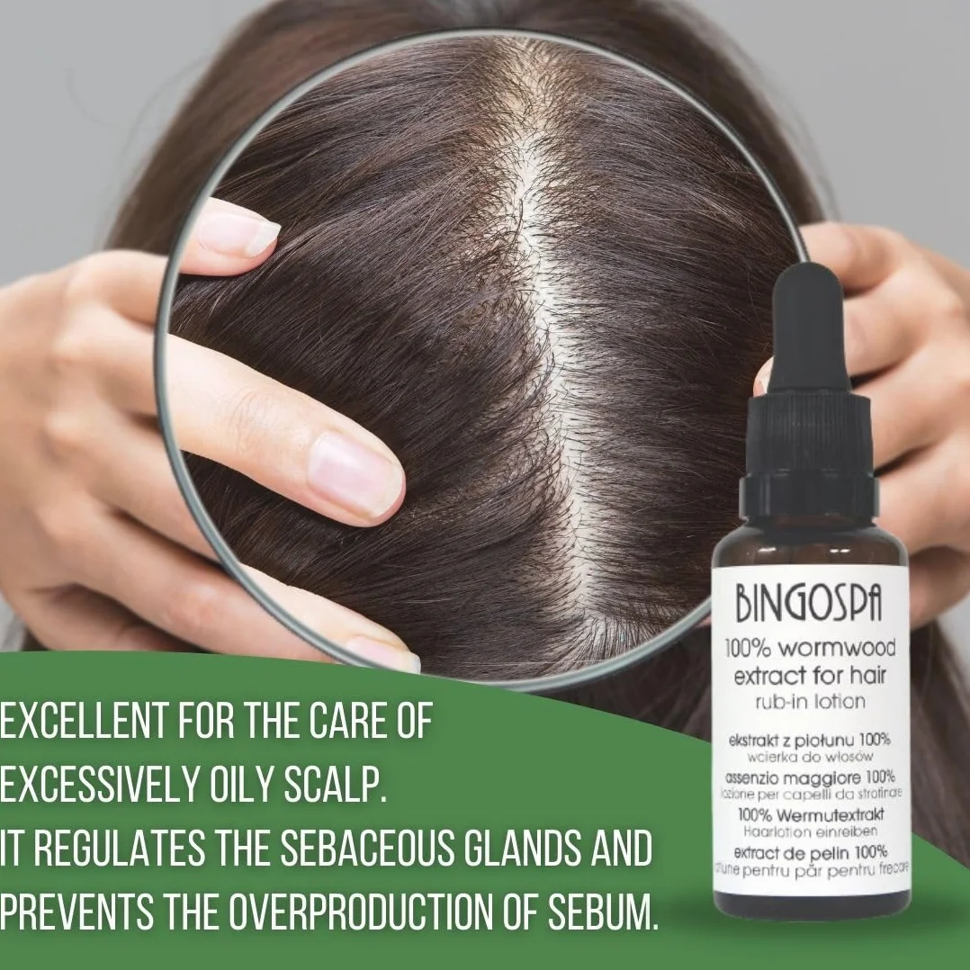 BINGOSPA Ekstrakt z piołunu 100% wcierka do włosów 30 ml