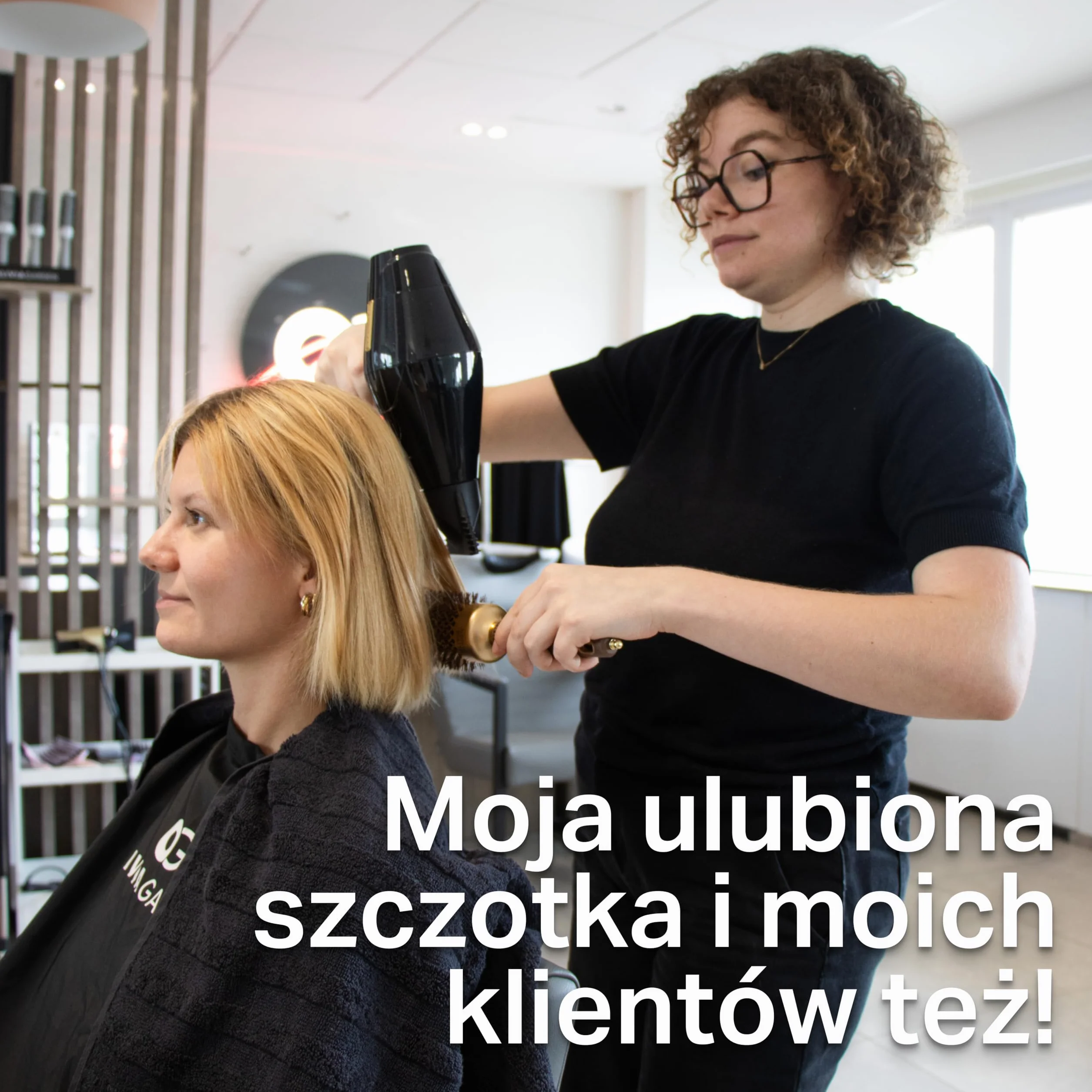 Olivia Garden Expert Blowout Shine – Okrągła szczotka ceramiczna antystatyczna do błyszczącego stylizacji bez puszenia