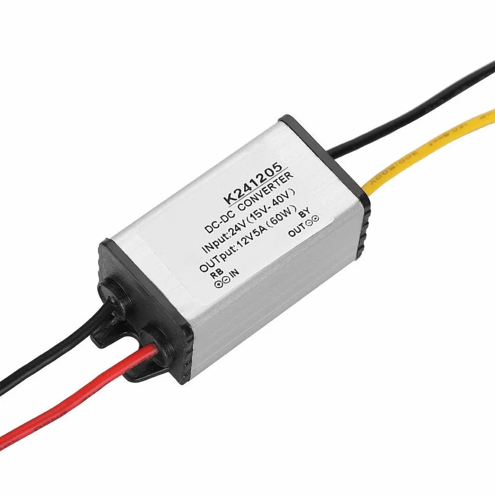 Zasilacz krokowy GYVRM-K241205 5A Przetwornica DC-DC Moduł konwertera mocy 24 V na 12 V