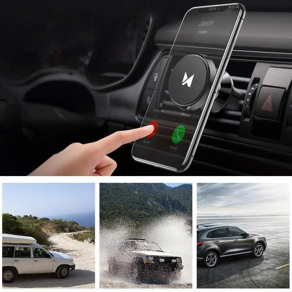 Wozinsky Holder uchwyt samochodowy magnetyczny uchwyt na telefon komórkowy auto kratka wentylacyjna samochód (WMH-04)