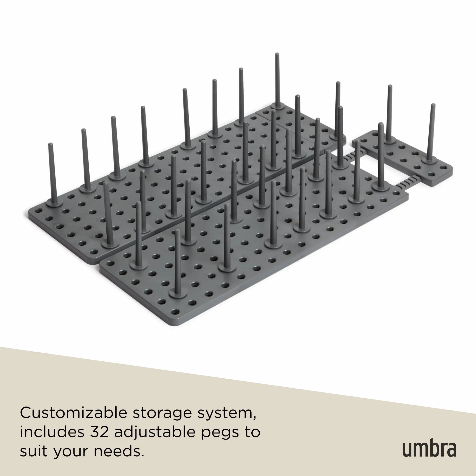 Umbra Peggy Organizer do Szuflad, Grafitowy, 2