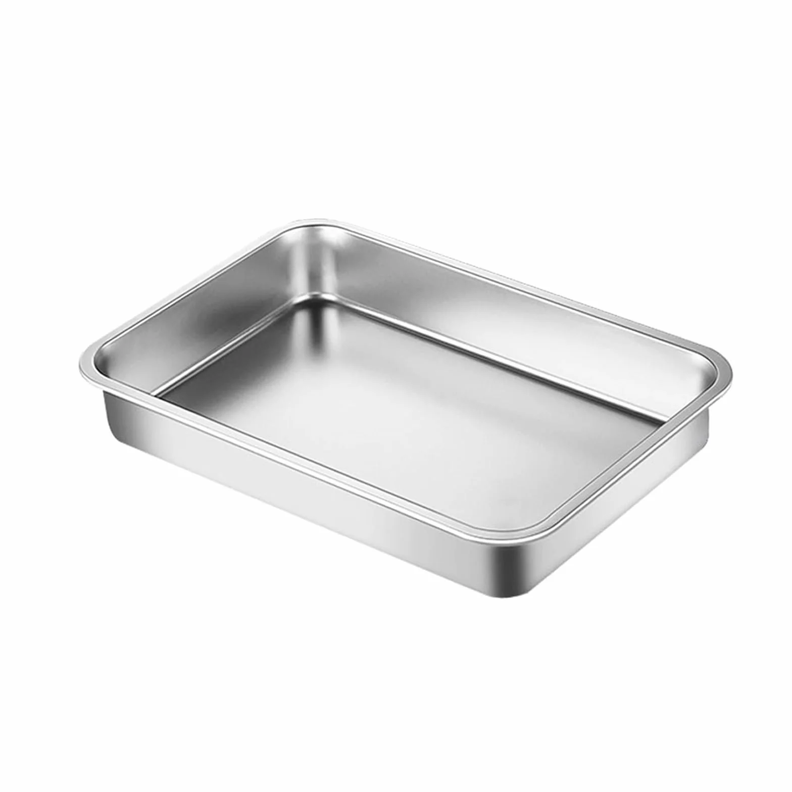 Zestaw foremek do zapiekania ze stali nierdzewnej 32 x 22 x 7 cm blacha do lasagne