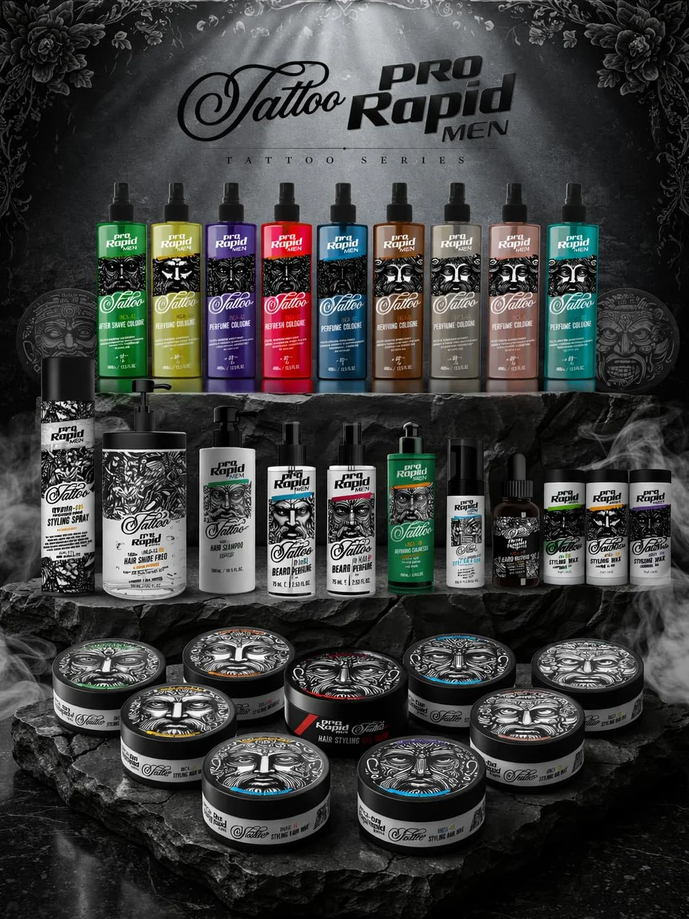 Pro Rapid Tattoo Inca - 09 Spider Hair Styling Wax wosk do stylizacji włosów, profesjonalny wosk do stylizacji włosów z matowym wykończeniem, teksturowaniem, objętością, zagęszczaniem i efektem