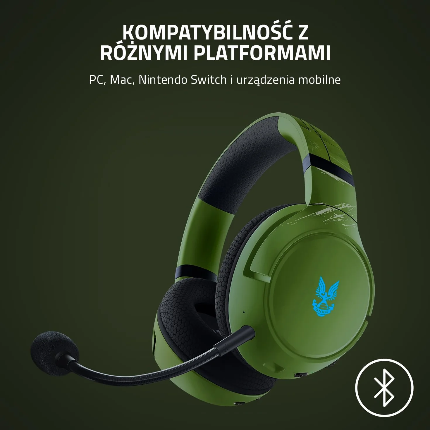 Razer Kaira Pro - bezprzewodowy zestaw słuchawkowy do Xbox Series X i mobilnych gier Xbox (sterowniki TriForce Titanium 50 mm, mikrofon HyperClear Supercardioid, dedykowany mobilny mikrofon) HALO