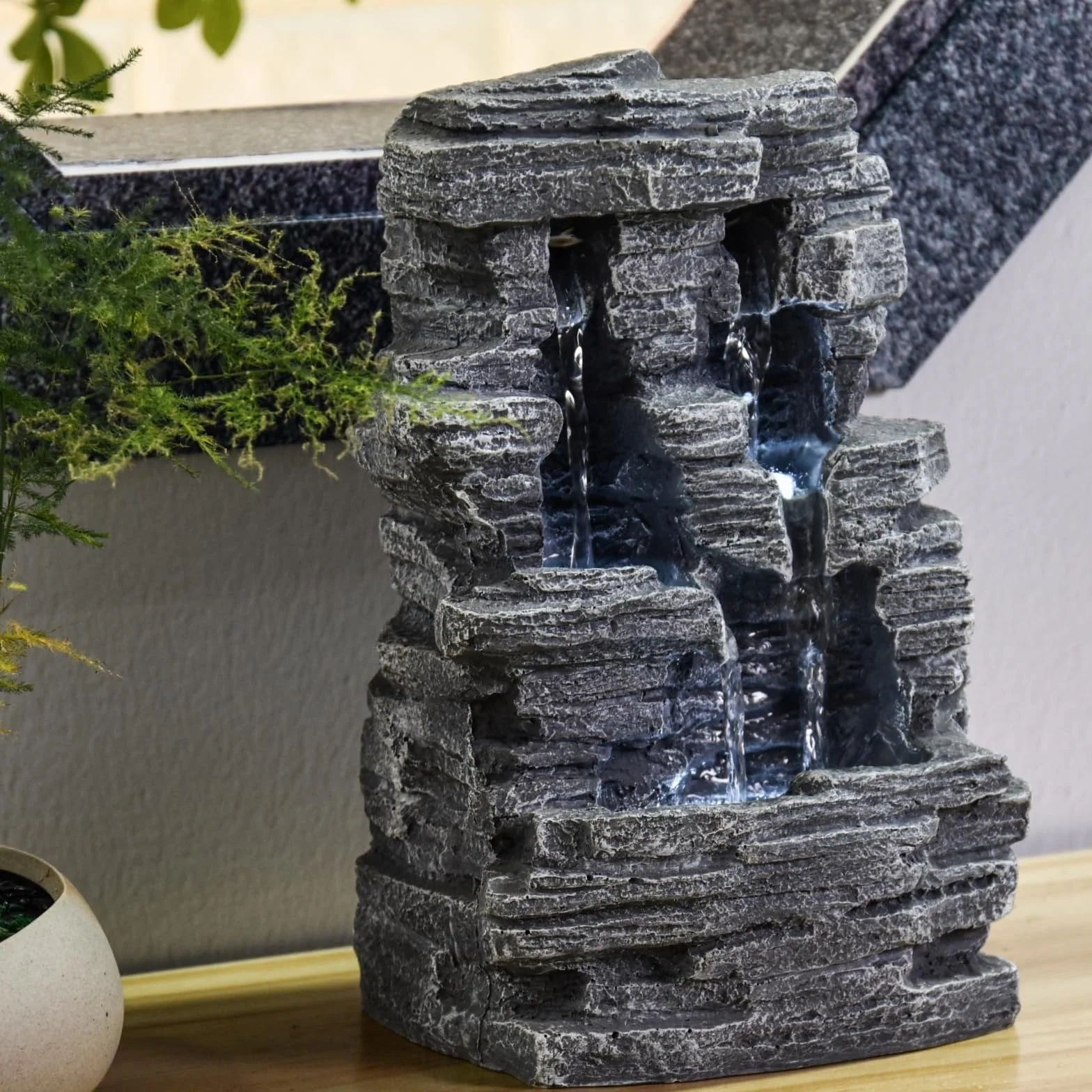Zen Arôme Grand Canyon Fontanna Ogrodowa Szary 19x16x28 cm