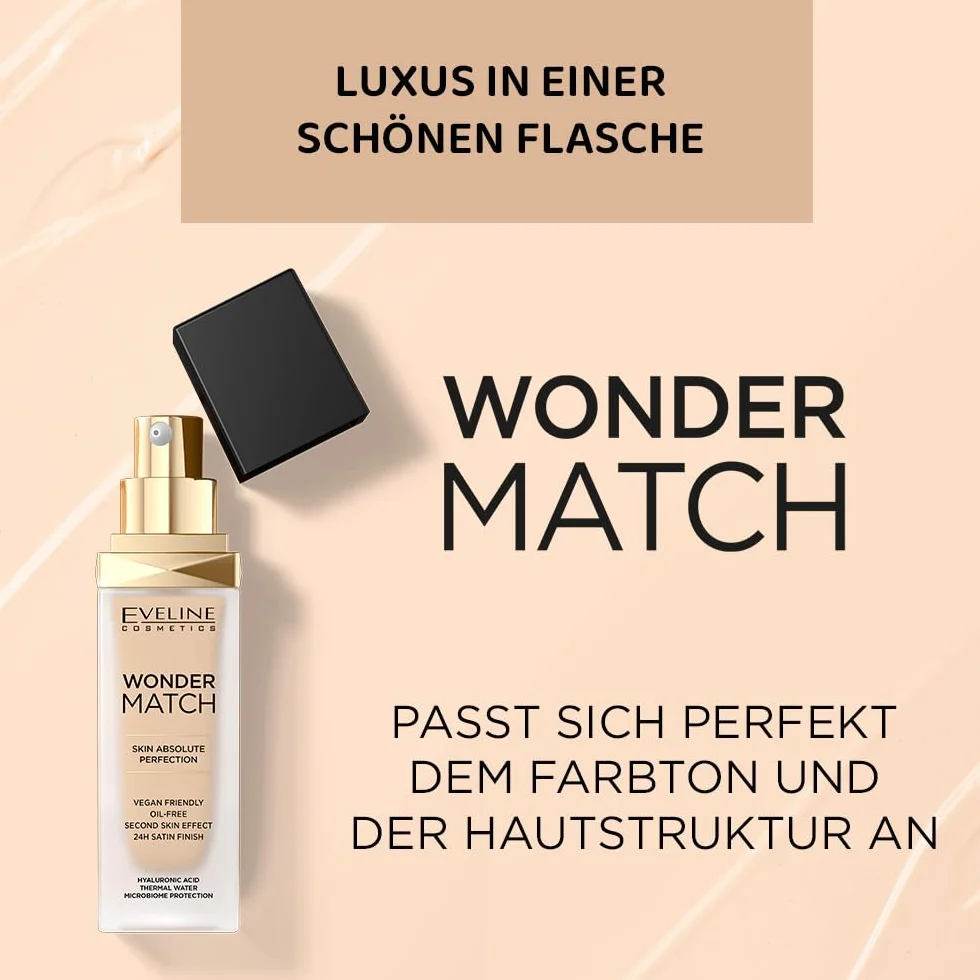 Eveline Cosmetics Wonder Match Luksusowy podkład dopasowujący się - No 05 light porcelain