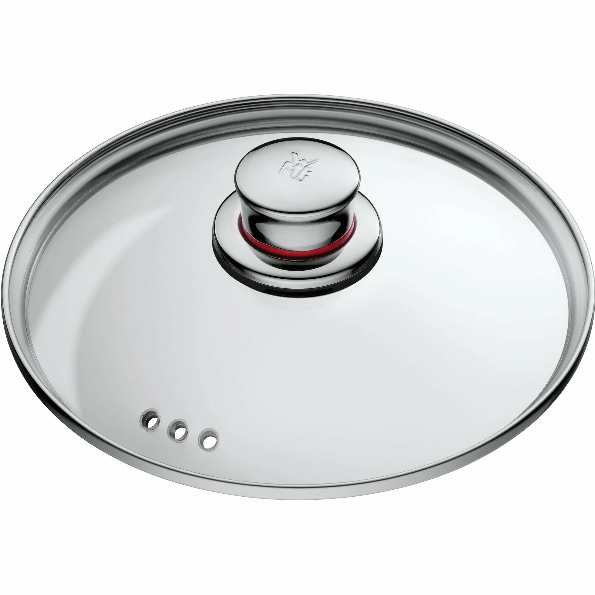 WMF Quality One szklana pokrywka na garnek 16 cm z metalowym uchwytem, szkło żaroodporne
