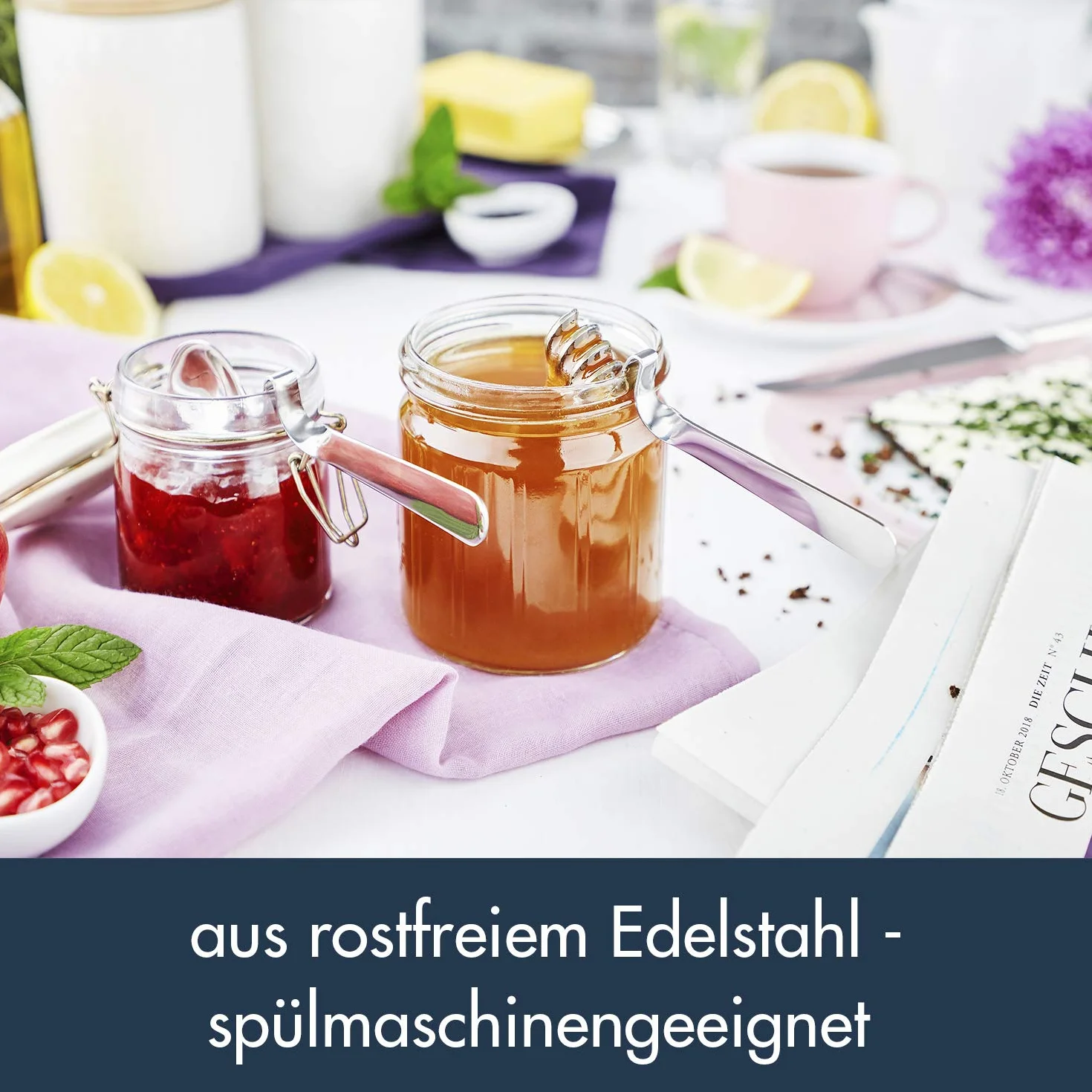 Zestaw łyżek do miodu i marmolady CHG 9593-00 13,5 cm 14 cm