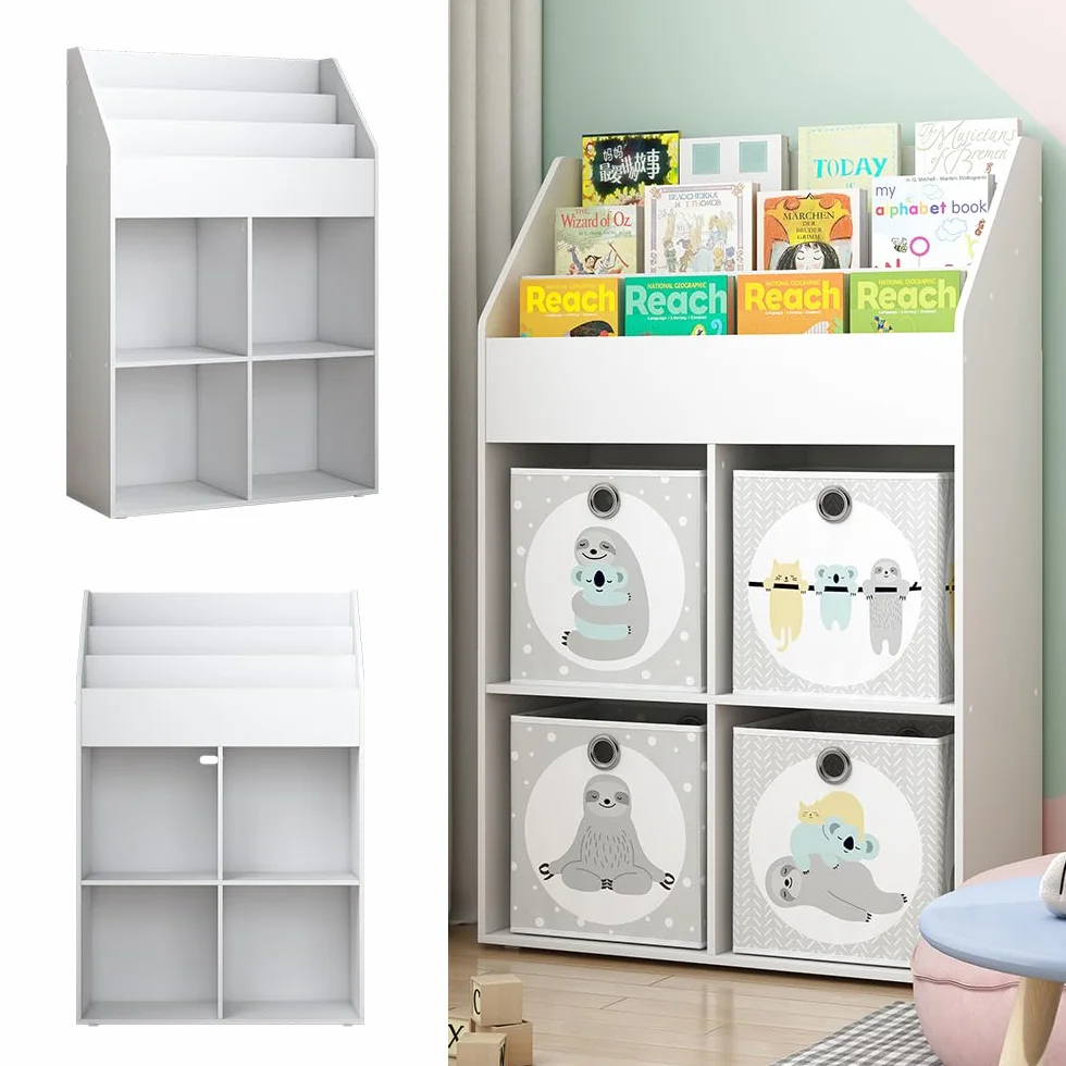 Vicco Półka dla dzieci Conny Biały 72 x 111 cm z 4 półkami