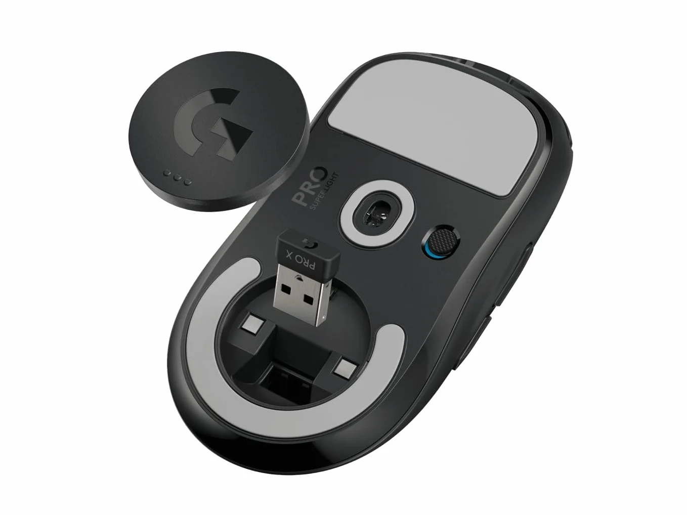 Logitech G PRO X SUPERLIGHT 2, bezprzewodowa mysz do gier, Pro-Grade mysz waga 60 g, Östeuropa Version,5 programowalnymi przyciskami, 44 tys. DPI,częstotliwość raportowania 8 kHz,USB-C, PC/Mac, Czarny