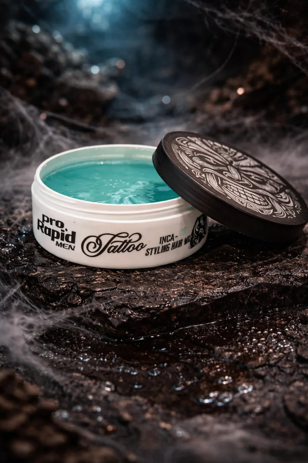 Pro Rapid Tattoo Inca - 09 Spider Hair Styling Wax wosk do stylizacji włosów, profesjonalny wosk do stylizacji włosów z matowym wykończeniem, teksturowaniem, objętością, zagęszczaniem i efektem