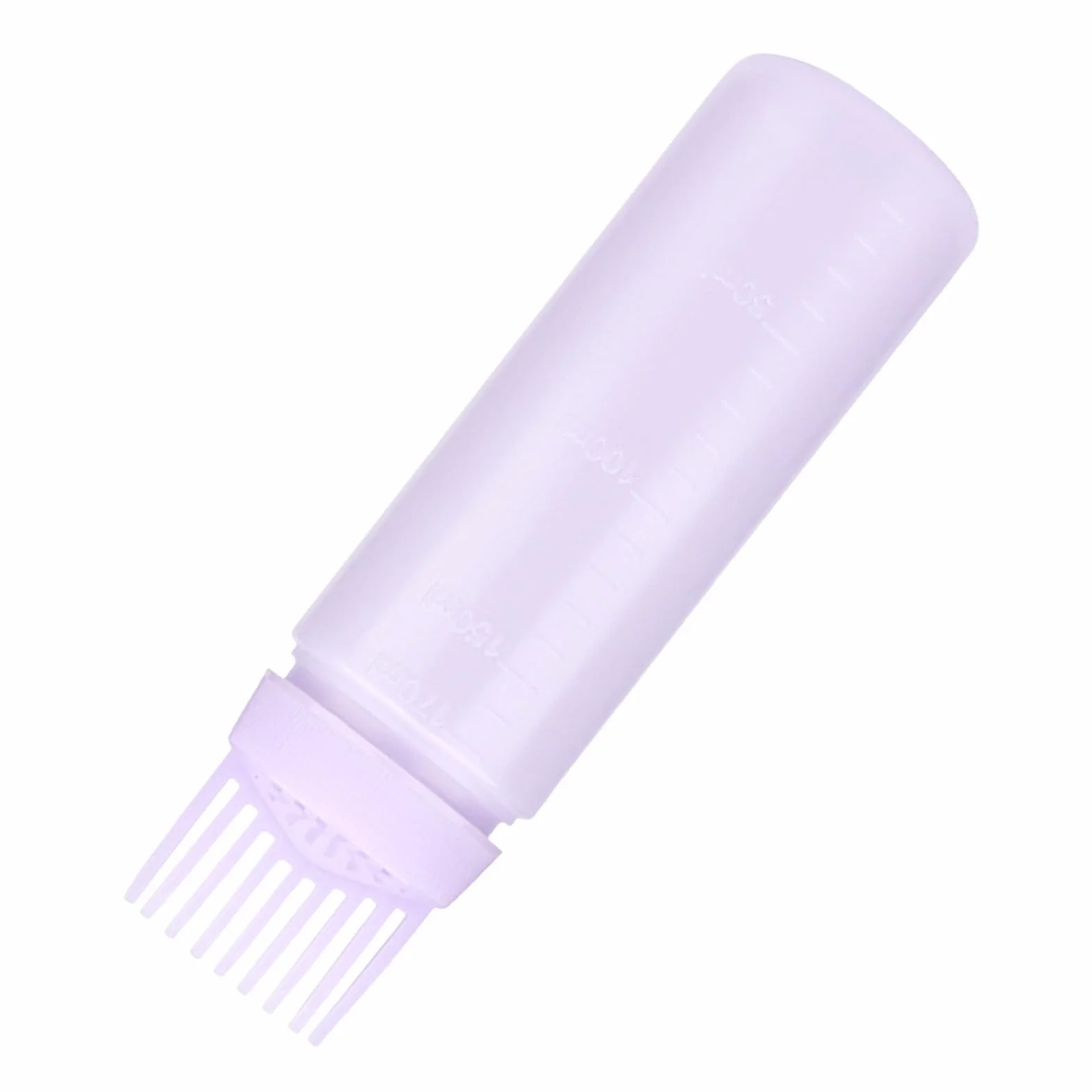 Generisch Root Comb Applicator Bottle with Precision Tip, Empty Scalp Applicator for Clean Hands, Safe Coloring and Tool for Salon, Barber or Home Use, 6,3 x 1,57
