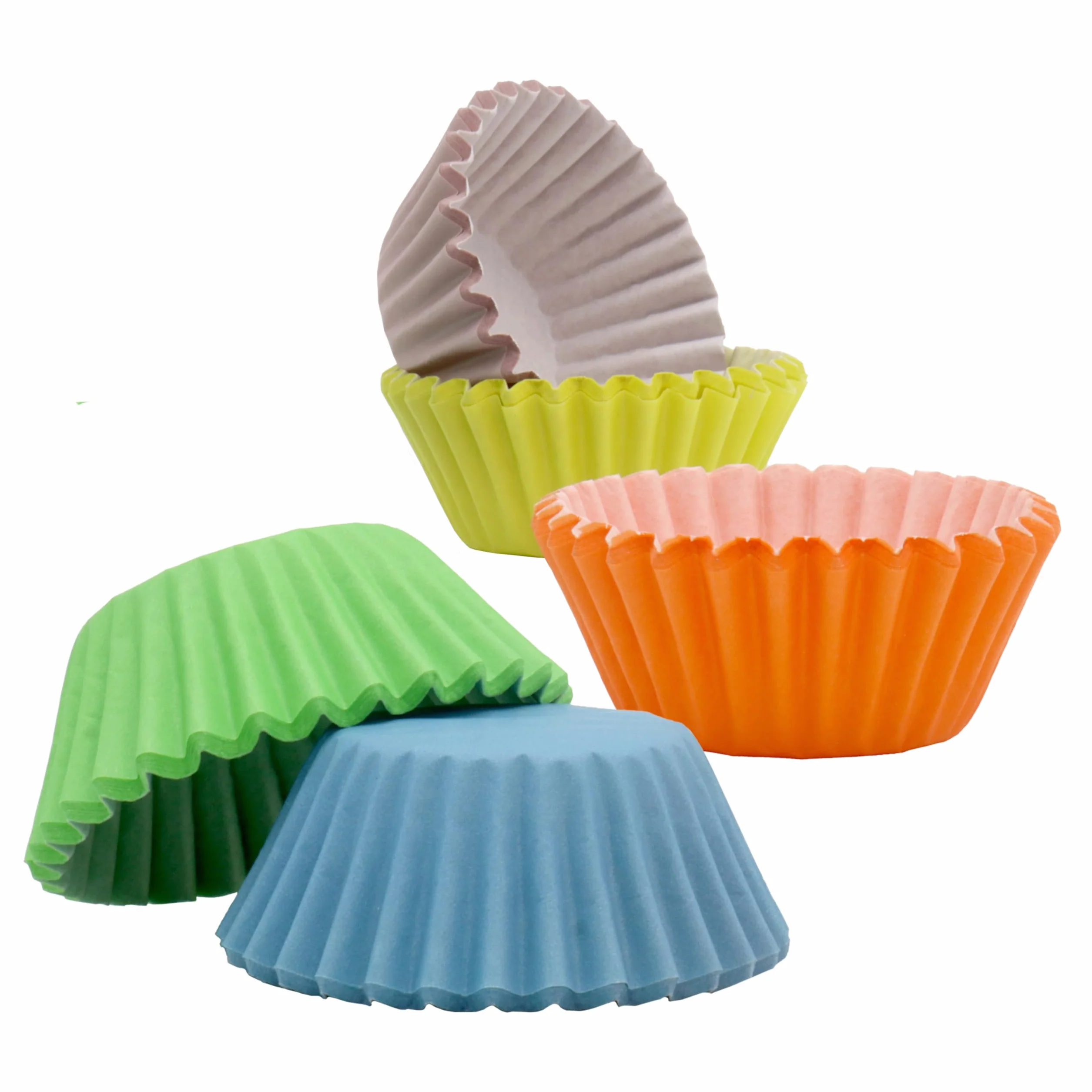 PME Pastelowy papier foremki do pieczenia babeczek mini 100 sztuk