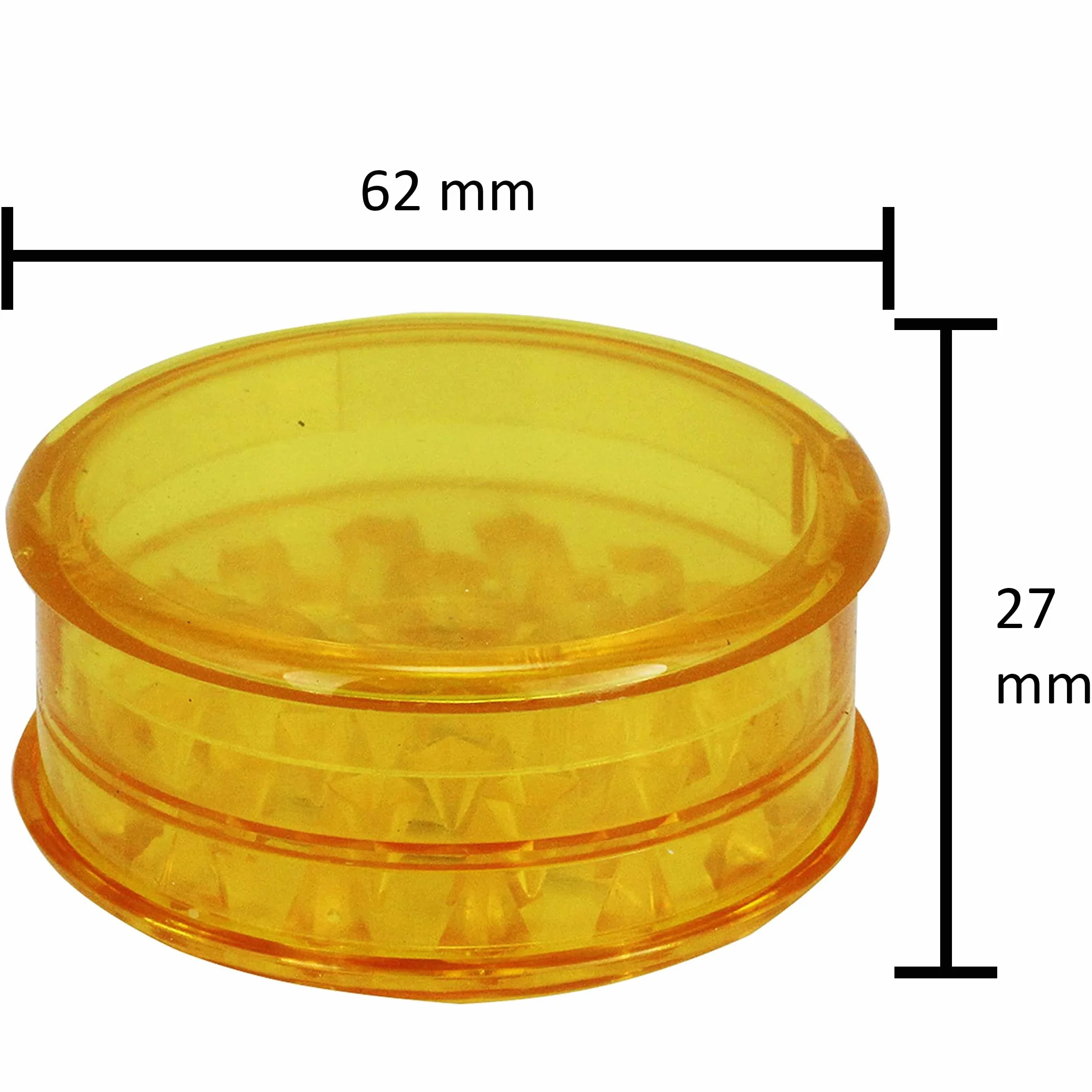 Młynek do przypraw z plastiku 60 mm trzyczęściowy
