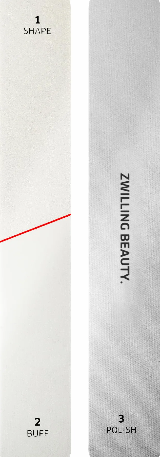 ZWILLING Pilnik do polerowania (3 ziarniste powierzchnie do kształtowania, wygładzania i polerowania, korygowania nierówności i rowków), premium, biały, 160 mm