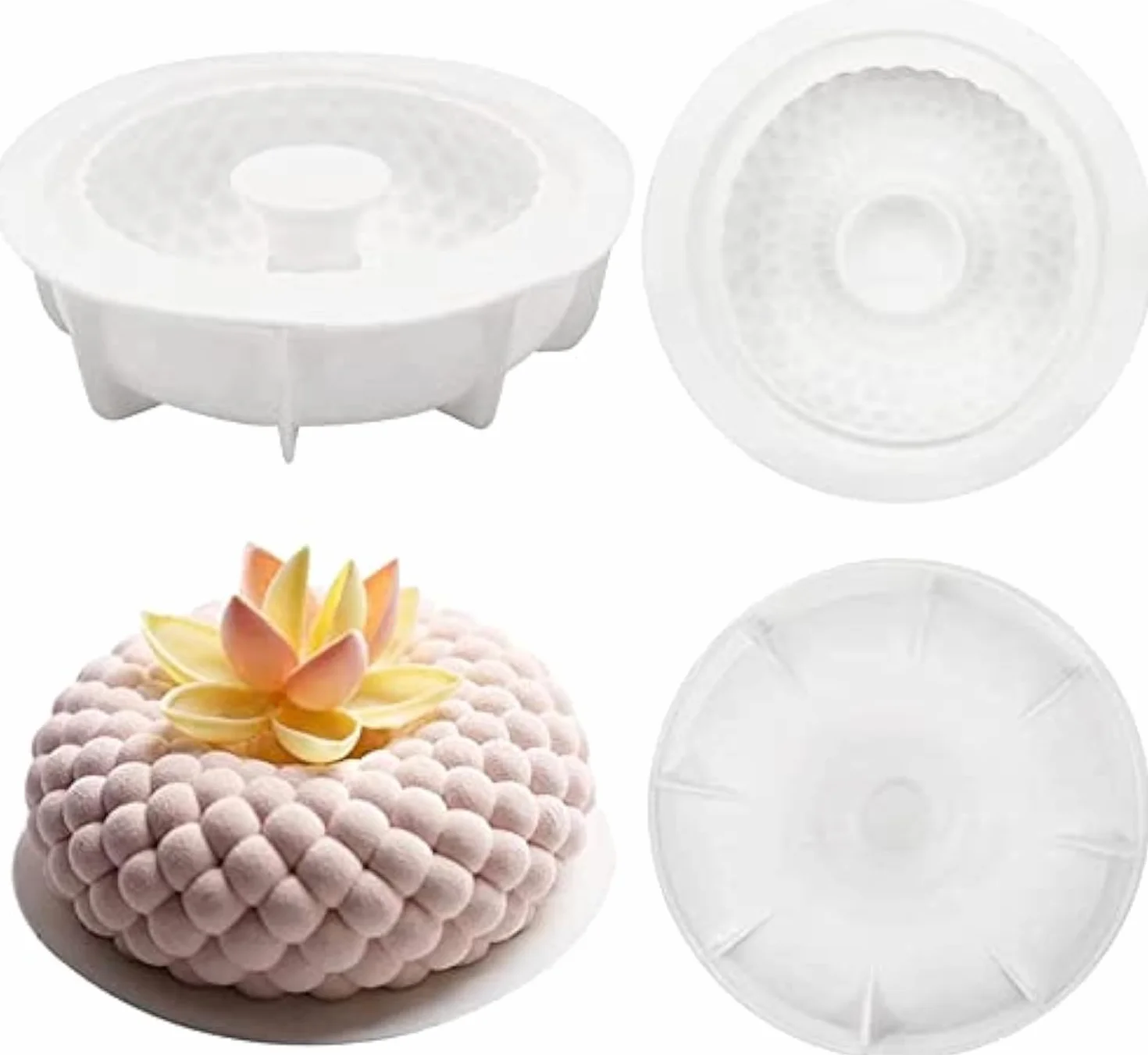 LATRAT Silikonowa forma do pieczenia 3D Bubbles Sky Cloud