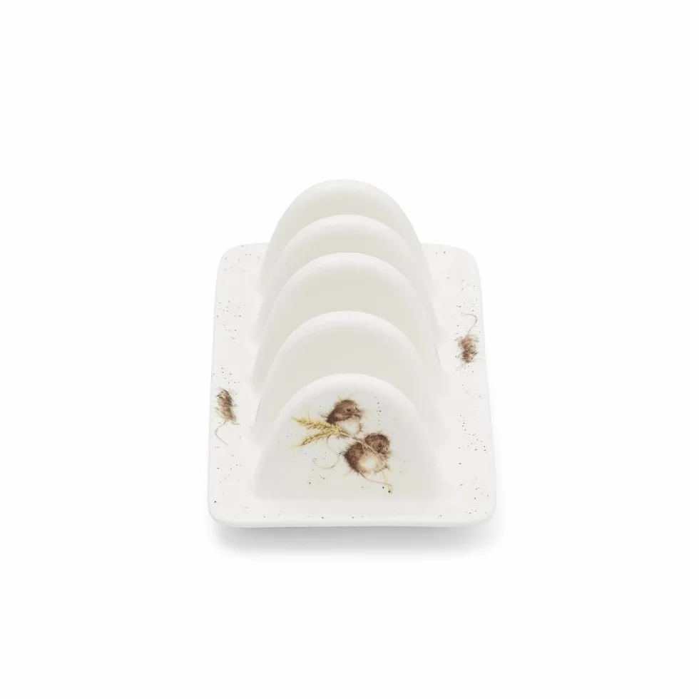 RW WN4089-XL Royal Worcester Wrendale Chiny stojak na tosty, wzór myszy, ceramiczny
